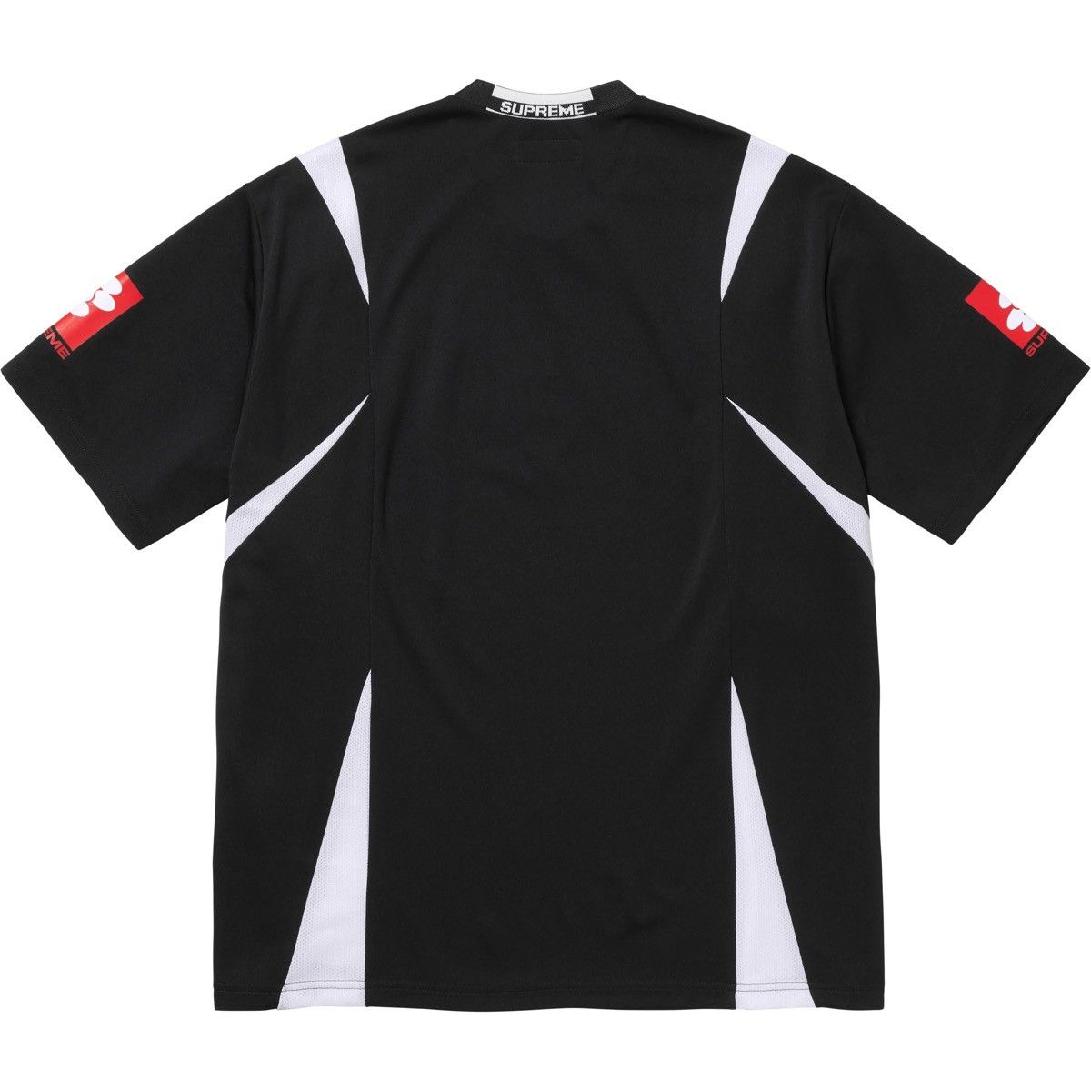 Supreme Jacquard Soccer Jersey Black Orange Blue 3colors | eBay