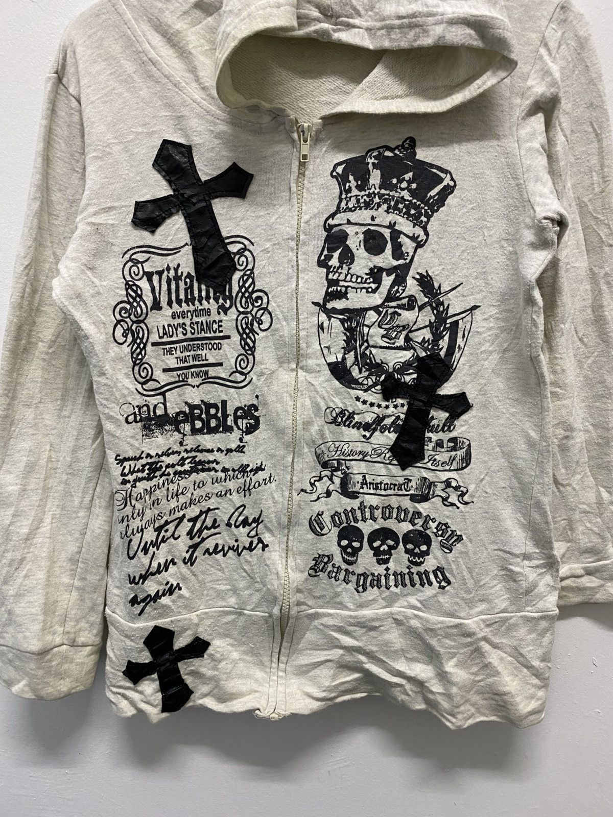 Japanese Brand Archive japanese vomanie skull cross punk jesus poem Size US M / EU 48-50 / 2 - 3 Thumbnail