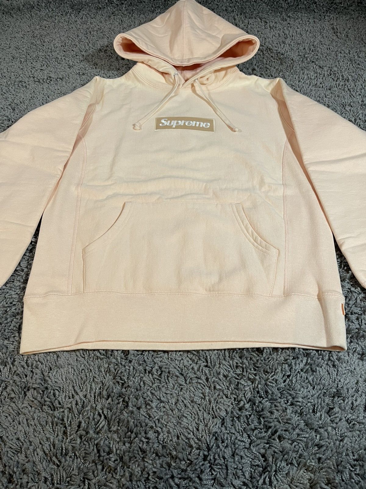 Supreme 2016FW Supreme Box Logo Hoodie Hooded Sweatshirt Peach Pink Size US M / EU 48-50 / 2 - 19 Thumbnail
