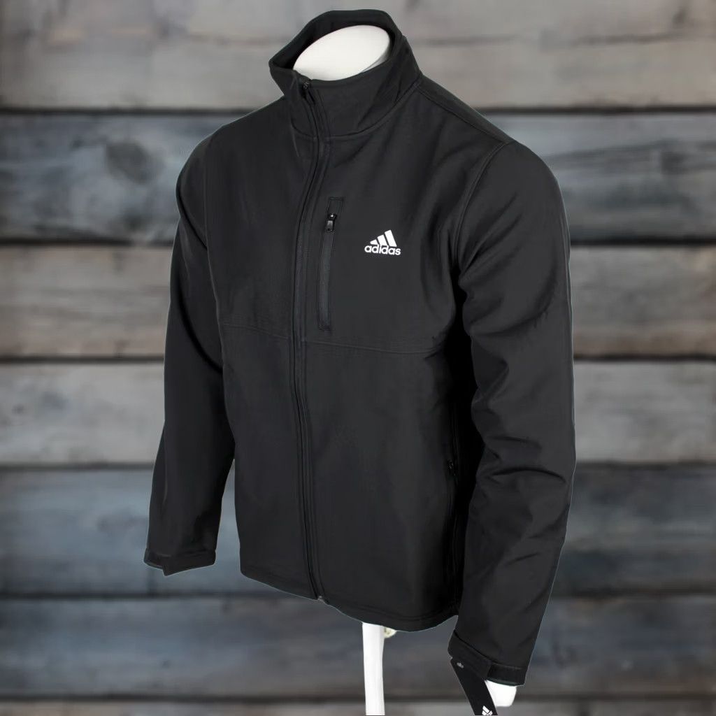 Adidas Adidas Golf Jacket Full Zip M Medium Black Softshell Pockets Mens Size US M / EU 48-50 / 2 - 1 Thumbnail