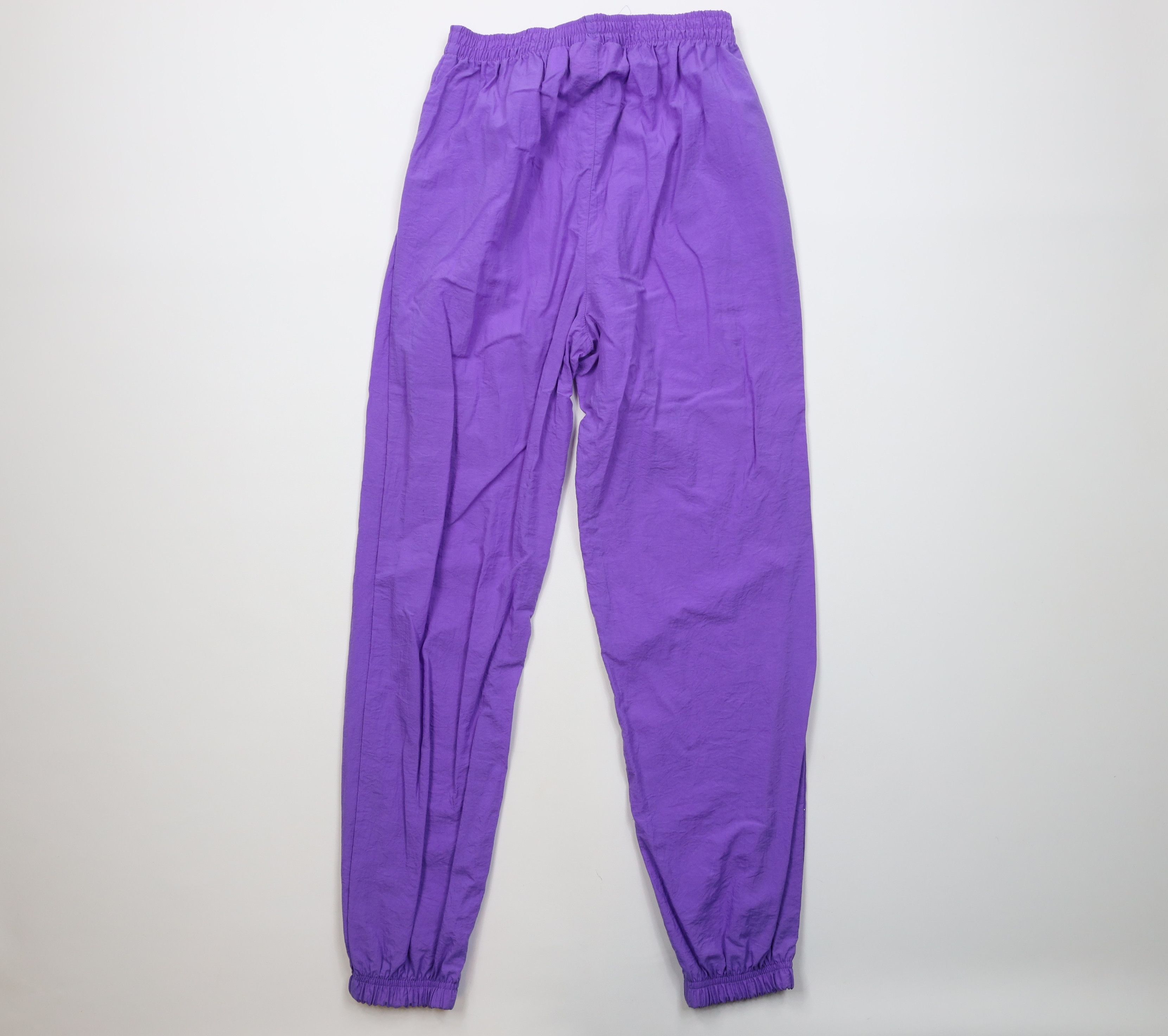 Vintage Vintage 90s Streetwear Windbreaker Joggers Pants Purple Size 26" / US 2 / IT 38 - 9 Thumbnail