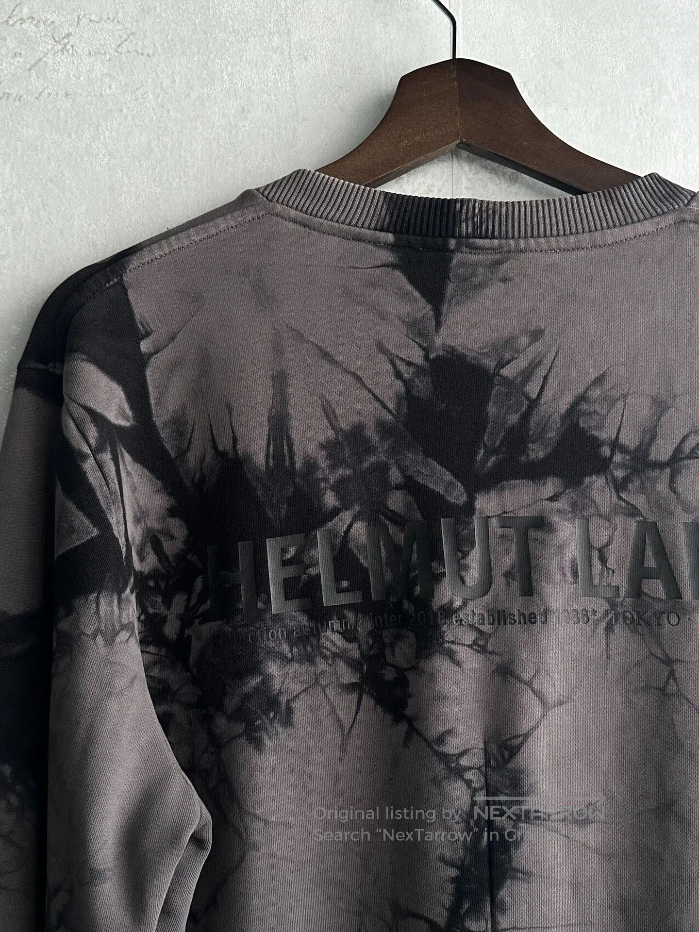 Helmut Lang HELMUT LANG Dyeed slogan hoodie| Size US S / EU 44-46 / 1 - 1 Thumbnail