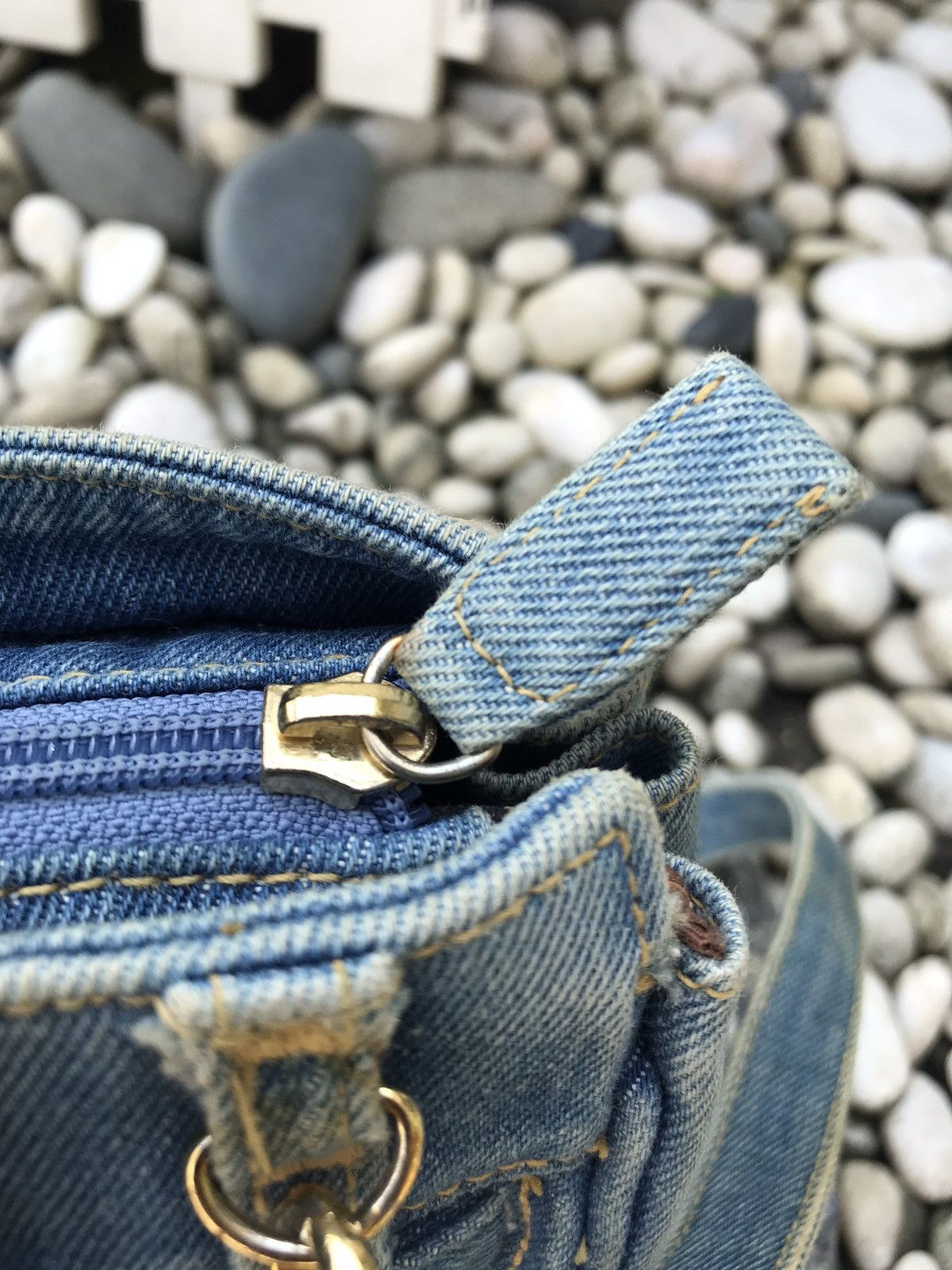 Handmade HANDMADE DENIM BIRKIN 2 WAY STYLE HANDBAG CROSSBODY Size ONE SIZE - 8 Thumbnail