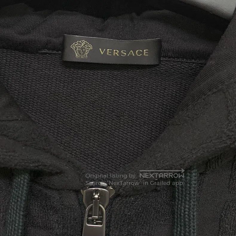Versace Versace Black hooded zip jacket Size US L / EU 52-54 / 3 - 2 Thumbnail