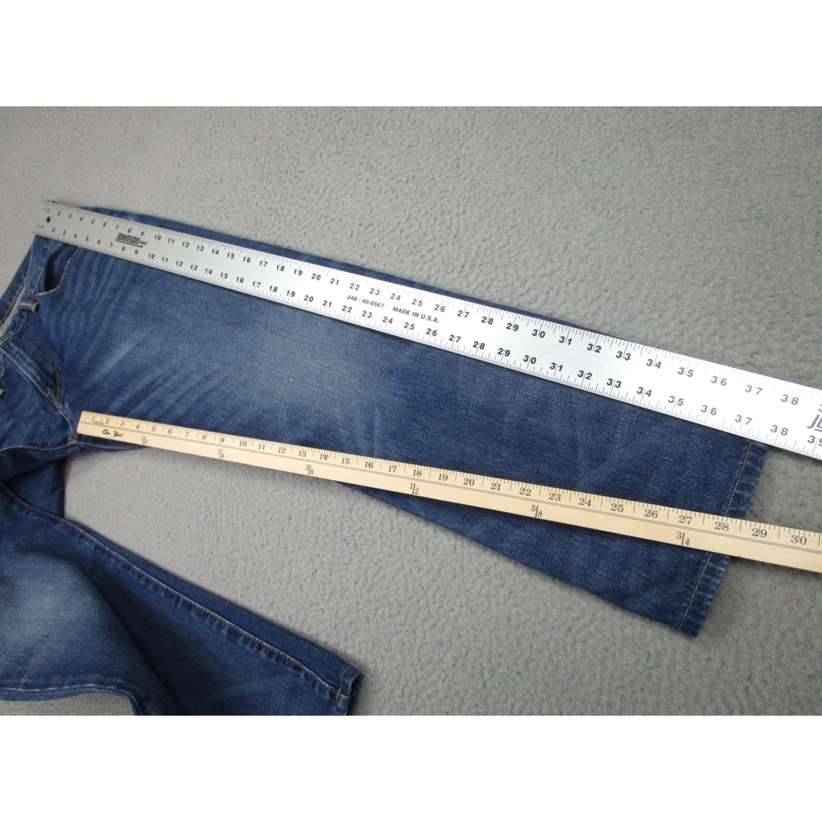 Polo Ralph Lauren Polo Ralph Lauren Jeans Mens 32x30 Blue Selvedge Redline Honeycomb Whiskering Size US XS / EU 42 / 0 - 4 Thumbnail
