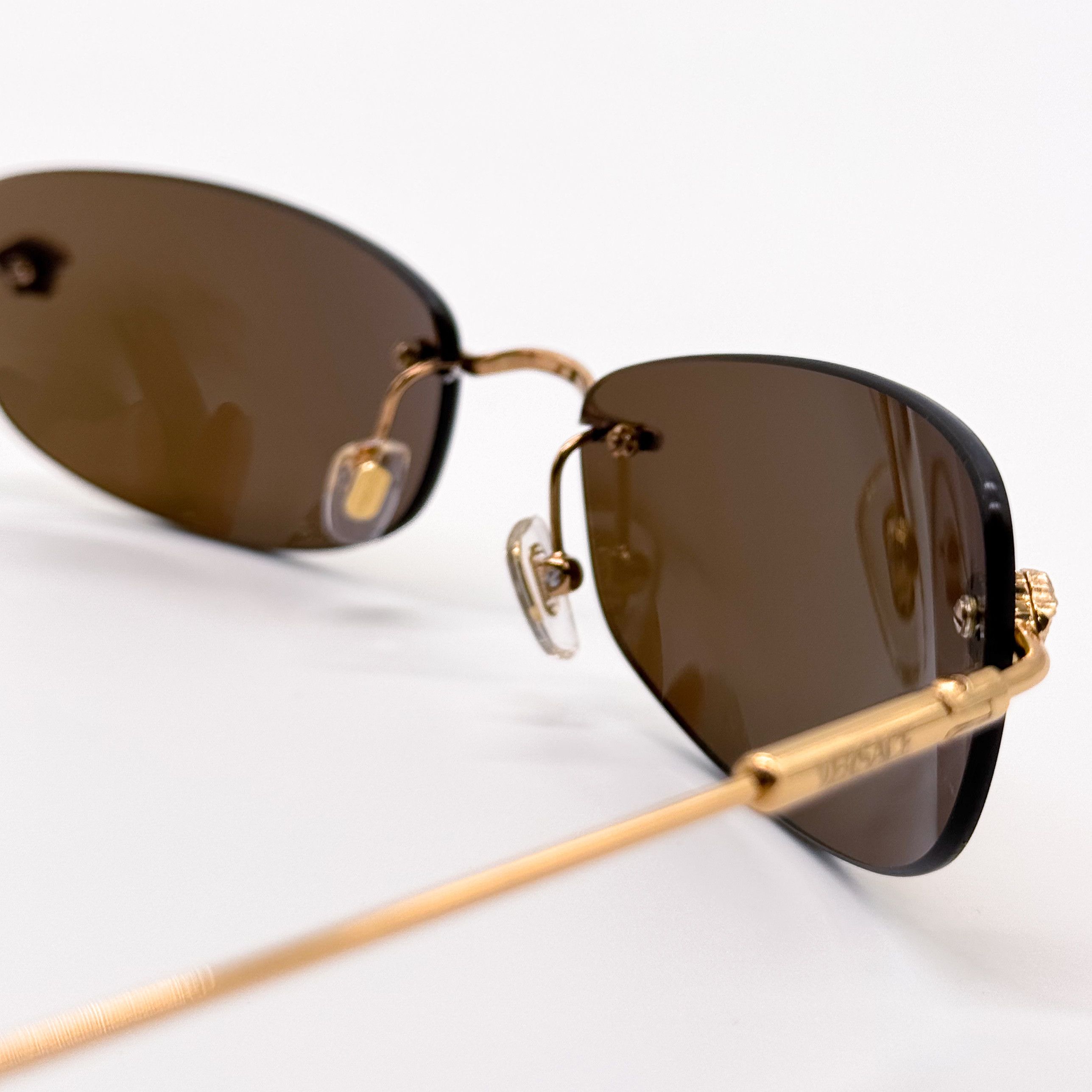 Versace NEW MOD 2279 1002/7I VERSACE SUNGLASSES VE2279 10027I GOLD Size ONE SIZE - 7 Thumbnail