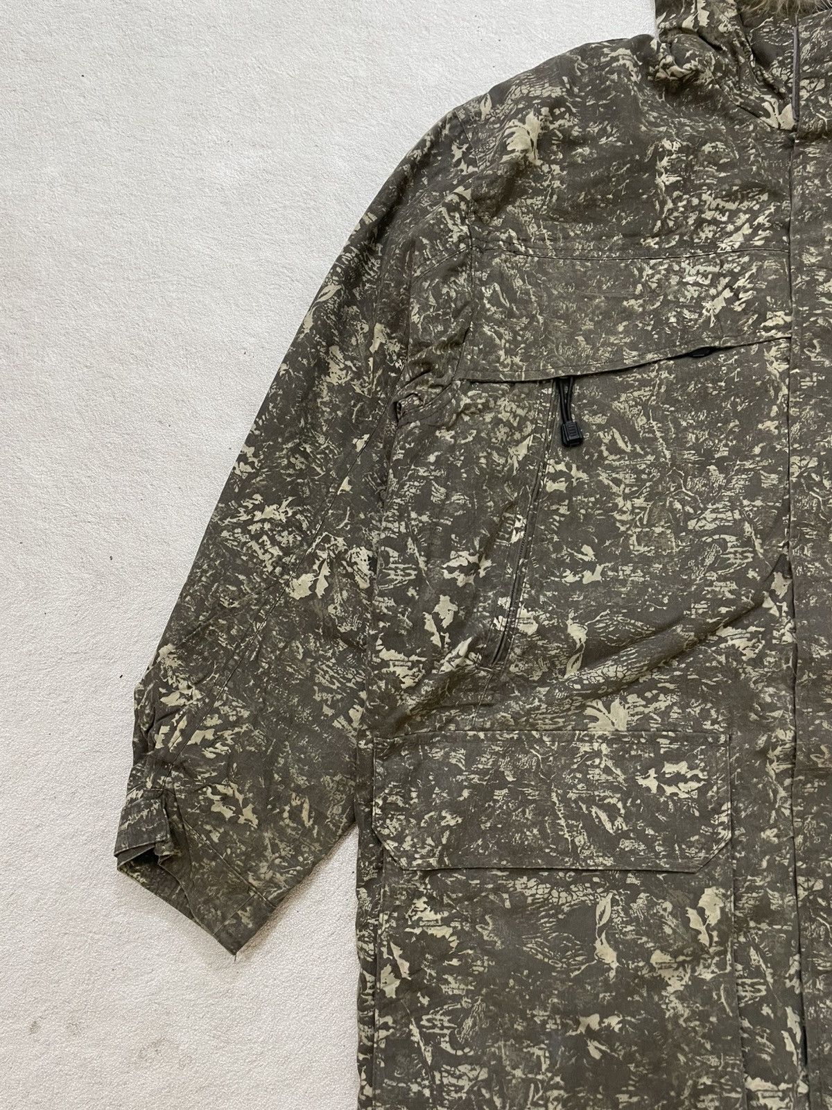 Avirex 2000s Avirex Camo Parka Fur Hood Heavy Utility Ifsix LGB Goa Size US XXL / EU 58 / 5 - 3 Thumbnail