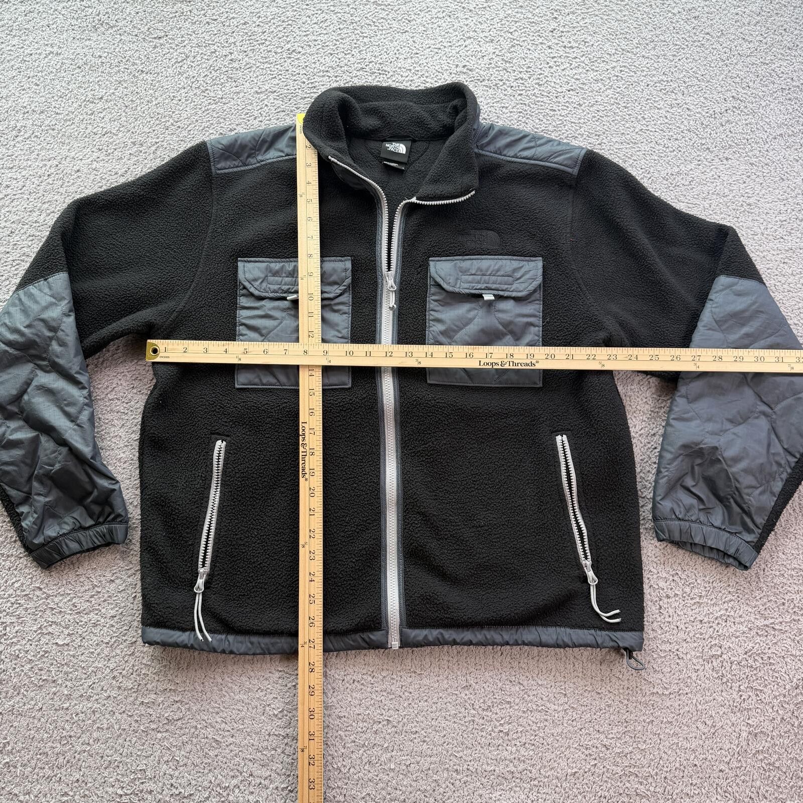 The North Face The North Face Black Quilted Sherpa Fleece Jacket Mens L Size US L / EU 52-54 / 3 - 3 Thumbnail