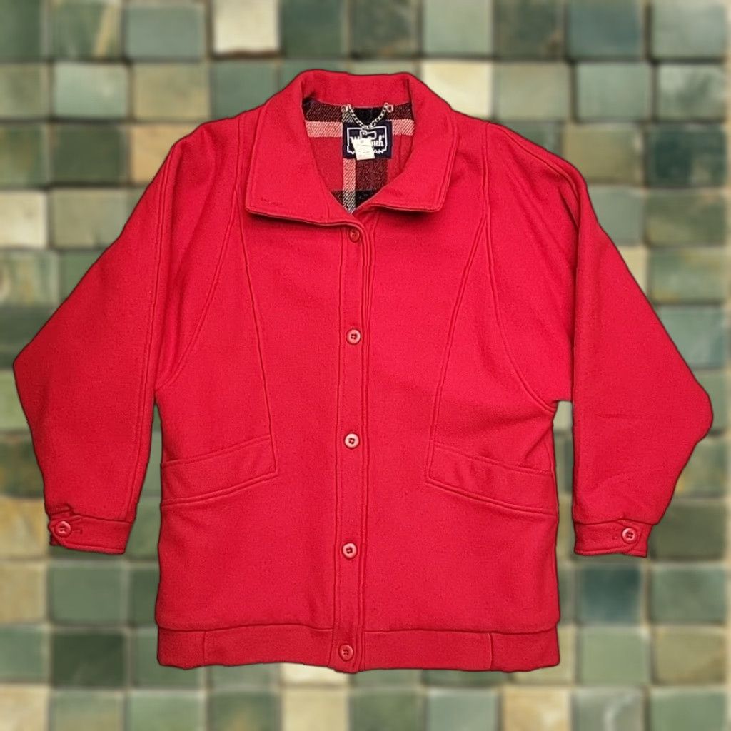 Vintage VTG Woolrich Jacket Womens M Red Wool Plaid Lined Outdoor Made In The USA Size M / US 6-8 / IT 42-44 - 1 Thumbnail