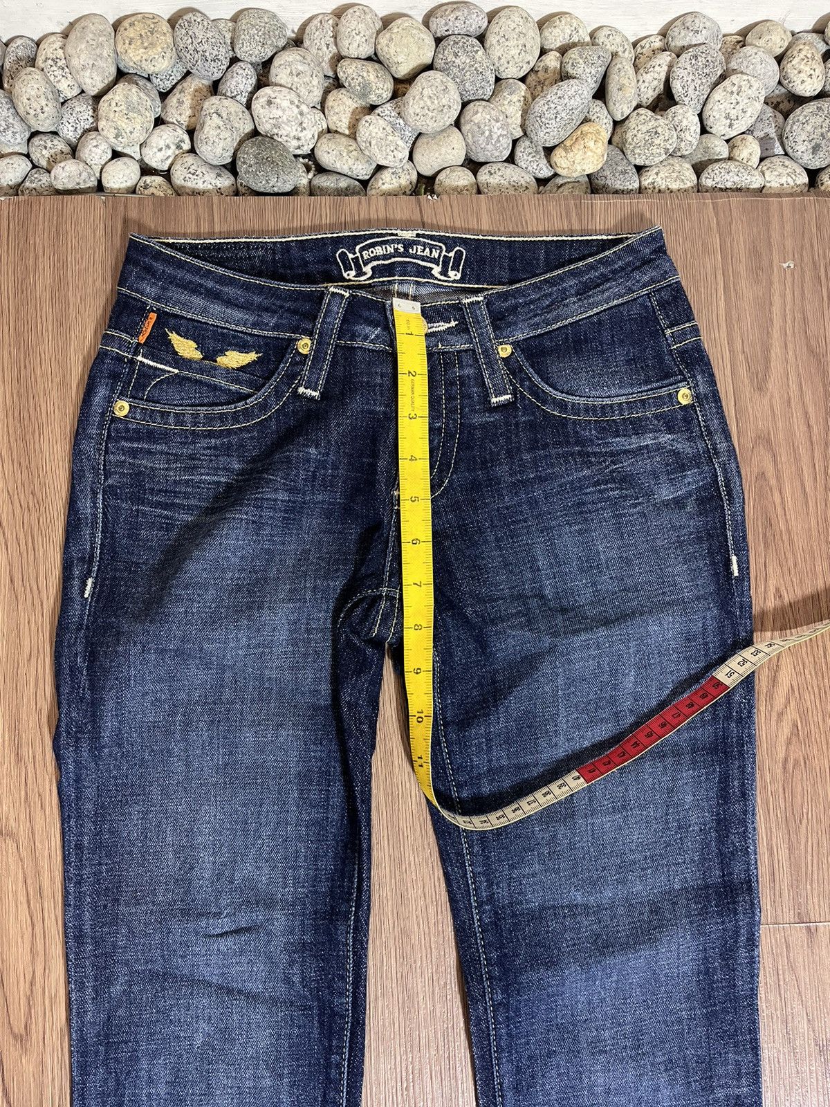 Robins Jeans Robins Jeans Y2K gold studded wing emboirdery Size US 27 - 13 Thumbnail
