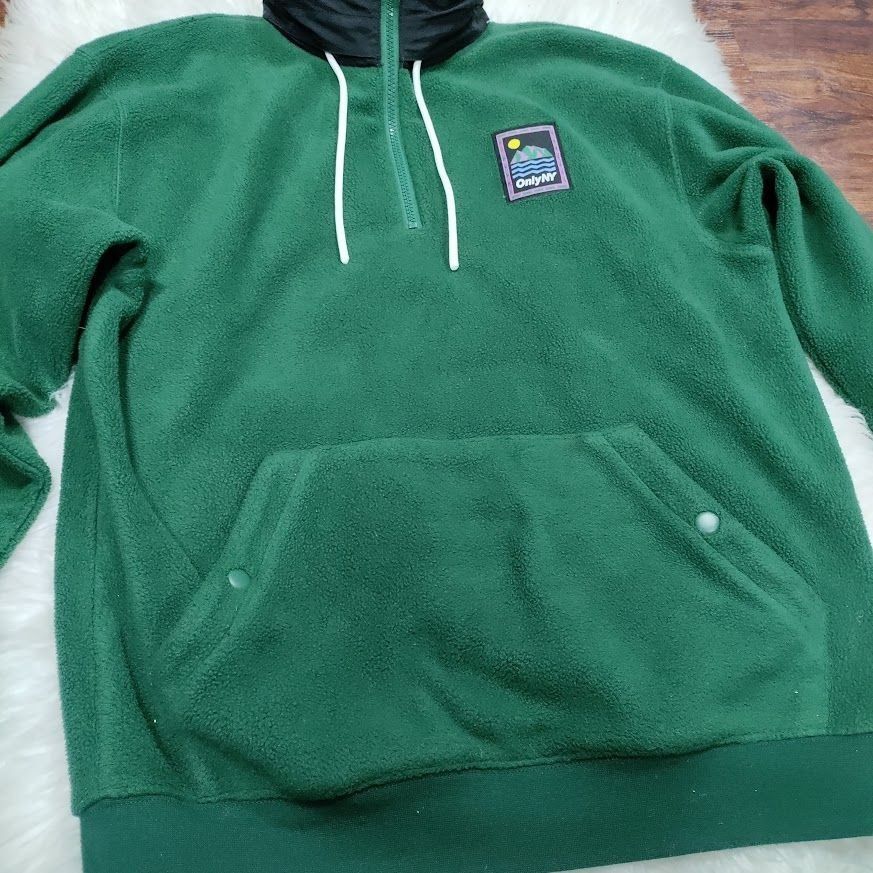 Only NY Vintage Only NY Mens M Long Sleeve Kangaroo Pocket Fleece Pu Size US M / EU 48-50 / 2 - 4 Thumbnail