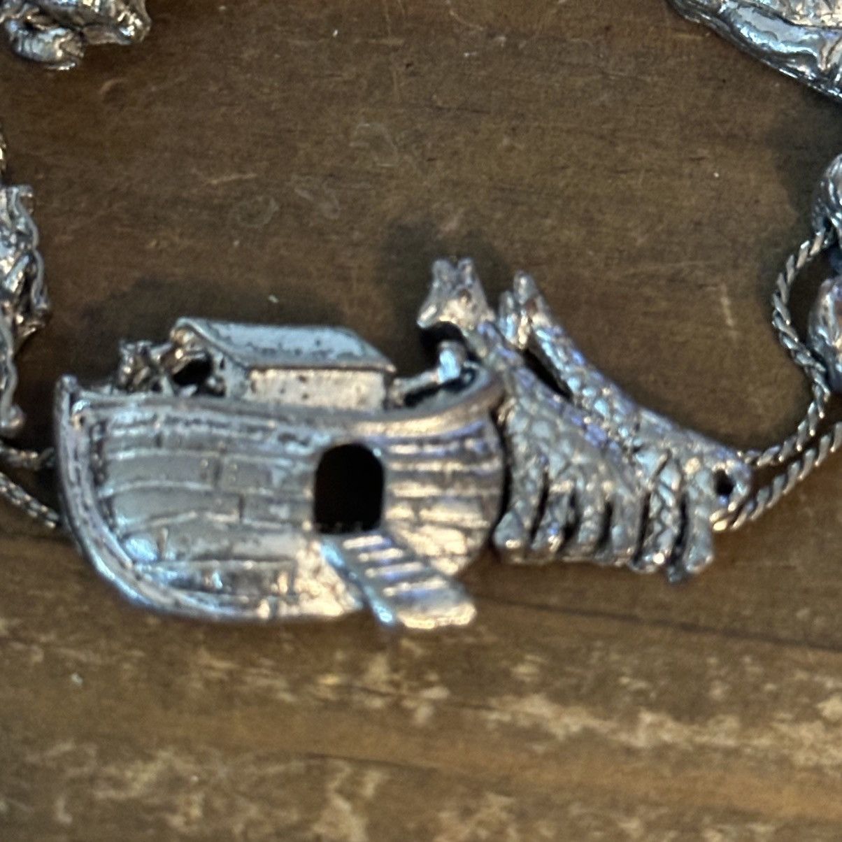 Other Vintage silver tone Noah’s Ark sliding charm bracelet Size ONE SIZE - 7 Thumbnail