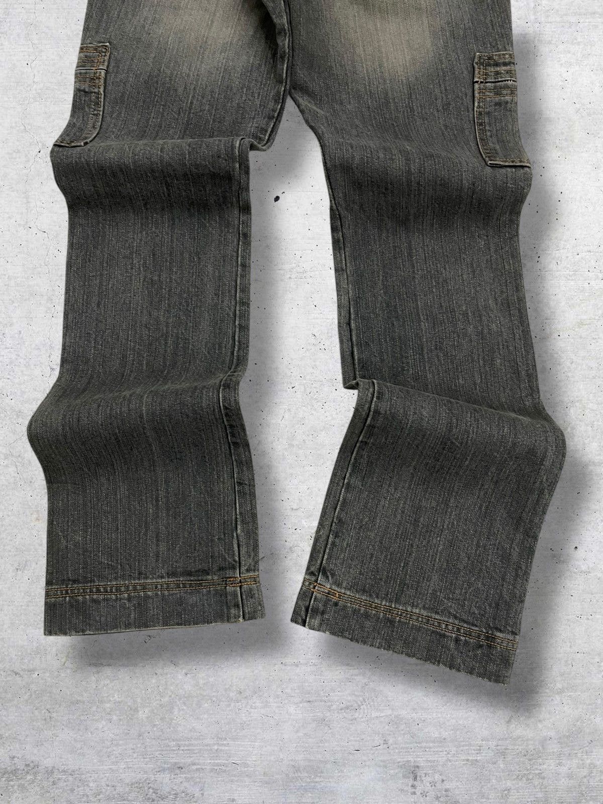 Tornado Mart VINTAGE EDGE ON ALL JAPAN DESIGNER 90S FLARED MUDWASH DENIM Size US 29 - 10 Thumbnail