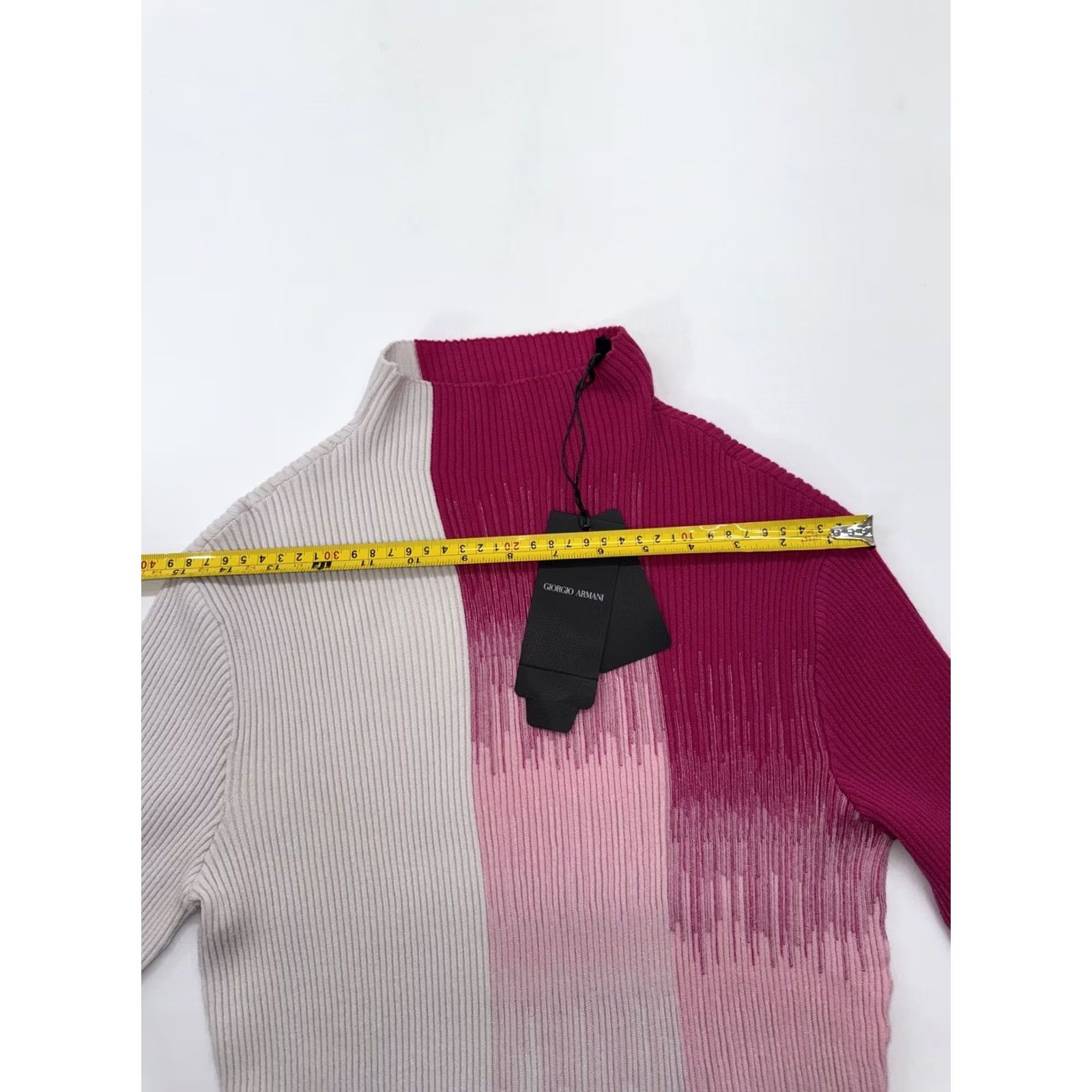 Giorgio Armani Giorgio Armani Women's Multi-color Block Turtleneck Sweater 44 BNWT Size M / US 6-8 / IT 42-44 - 6 Thumbnail