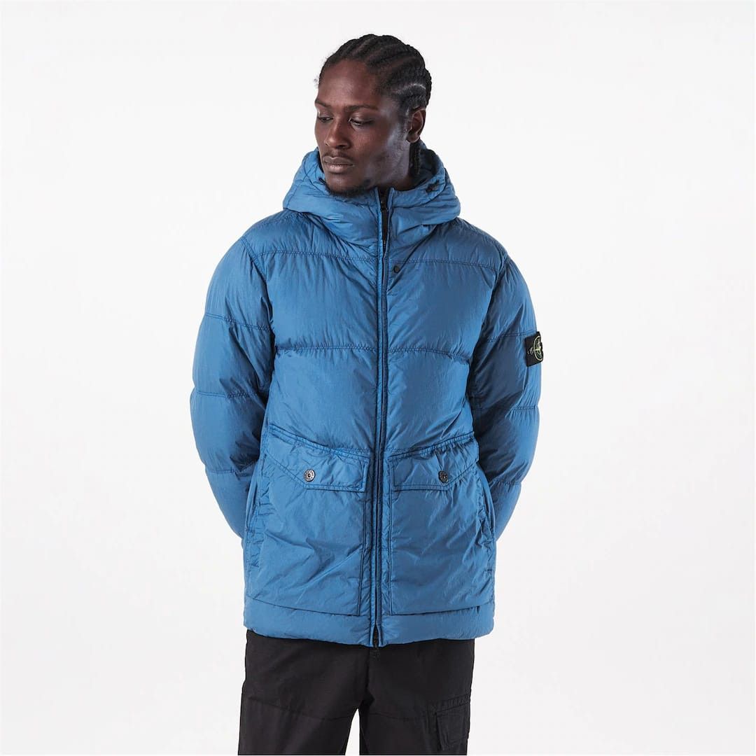 Stone Island o1g2r1mq0526 Crinkle Water Resistant Windproof Down Parka Size US M / EU 48-50 / 2 - 3 Thumbnail