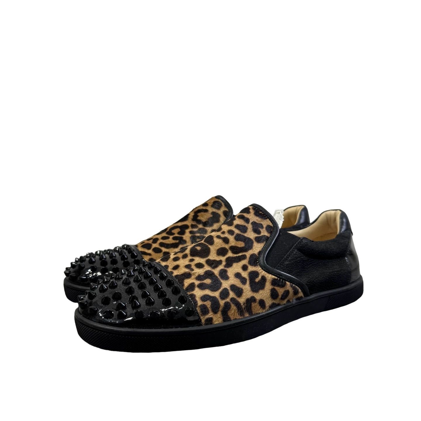 Christian Louboutin Christian Louboutin Studded Leopard Pony Hair Slip Ons 40.5 Size US 7.5 / EU 40-41 - 1 Thumbnail