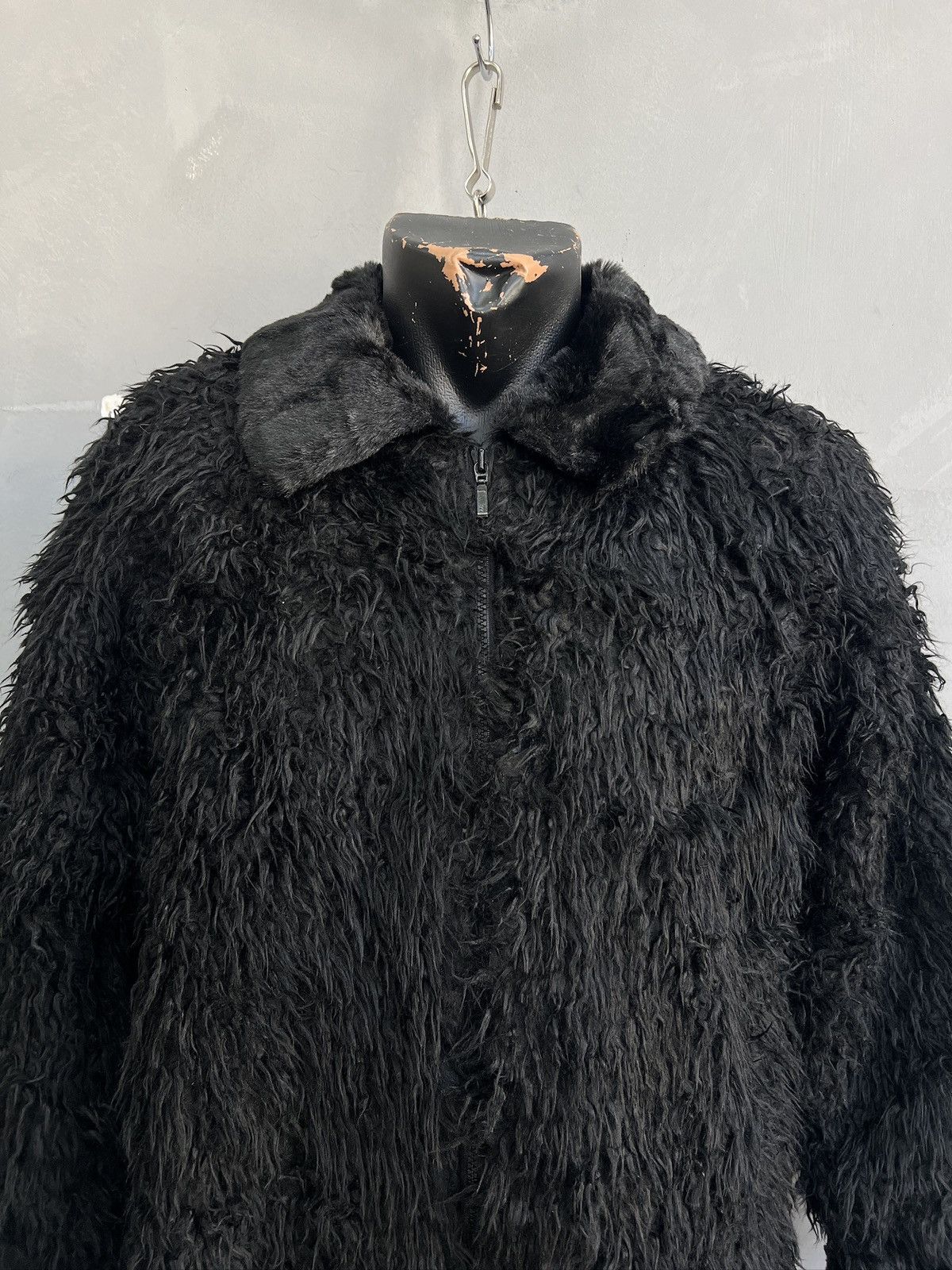 PPFM Faux fur fuzzy black cropped jacket archive 2000s hype Size US M / EU 48-50 / 2 - 2 Thumbnail