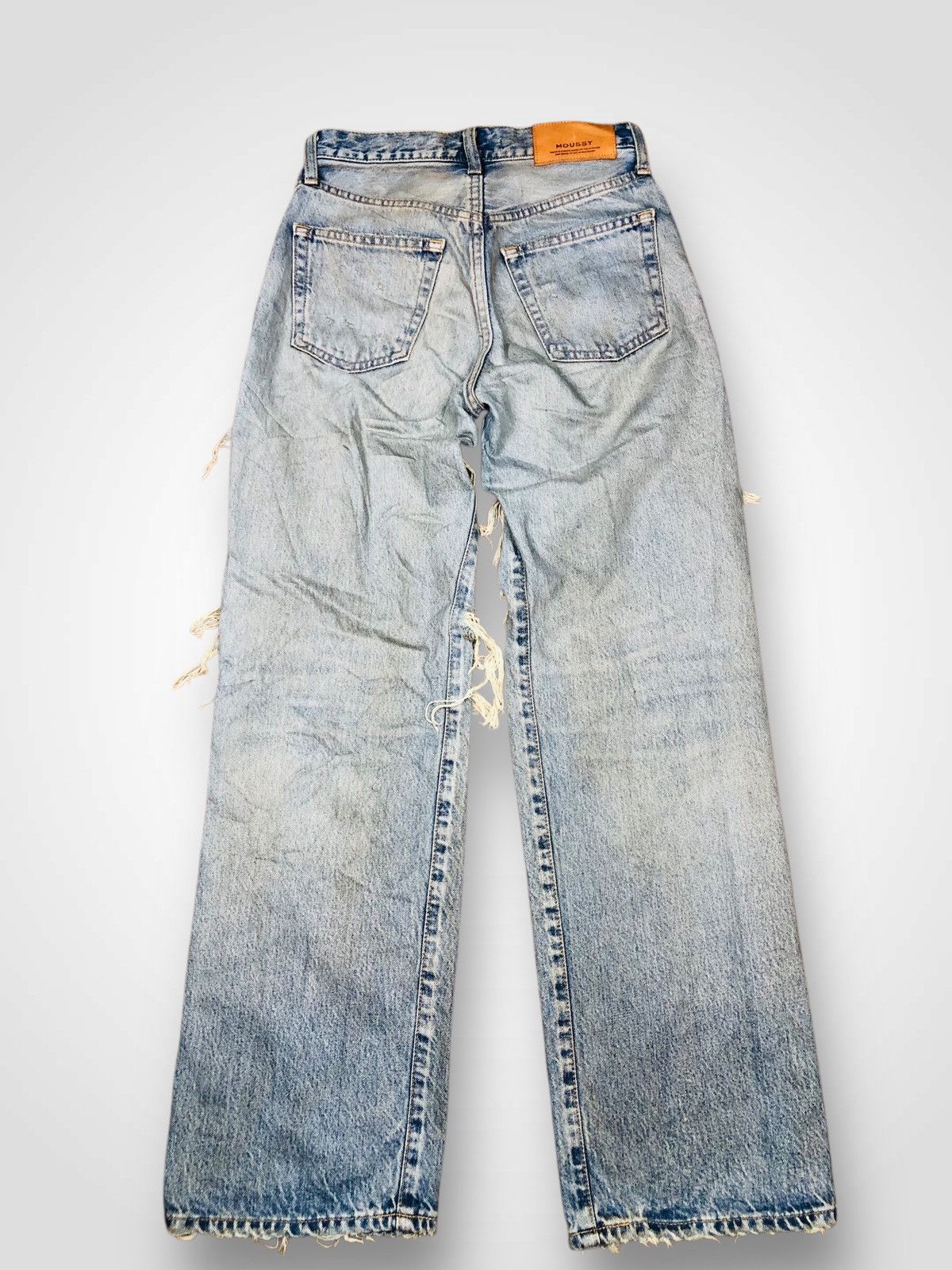 MOUSSY Distressed Moussy Denim Jeans (21) Size 23" - 2 Thumbnail