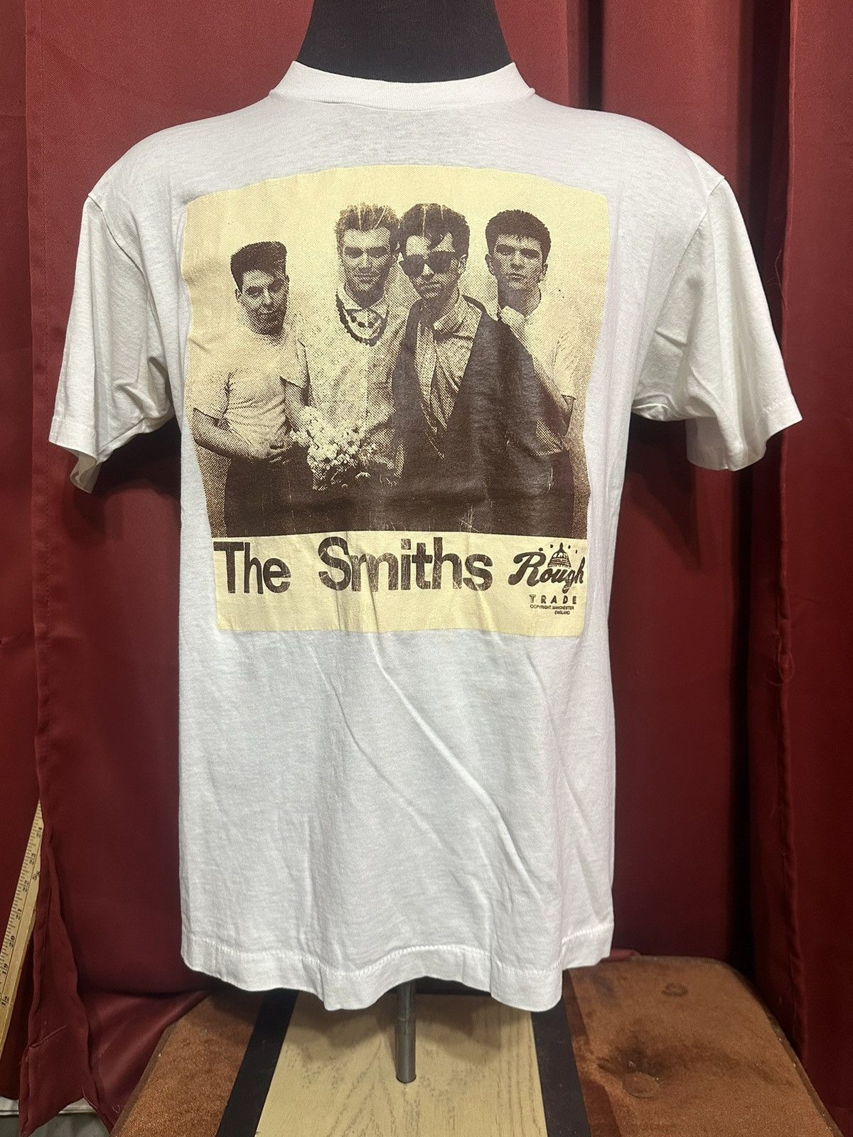 Band Tees × The Smiths × Vintage Vintage The Smiths Tshirt 80’s Rough Trade Records Grail Size US XL / EU 56 / 4 - 1 Thumbnail