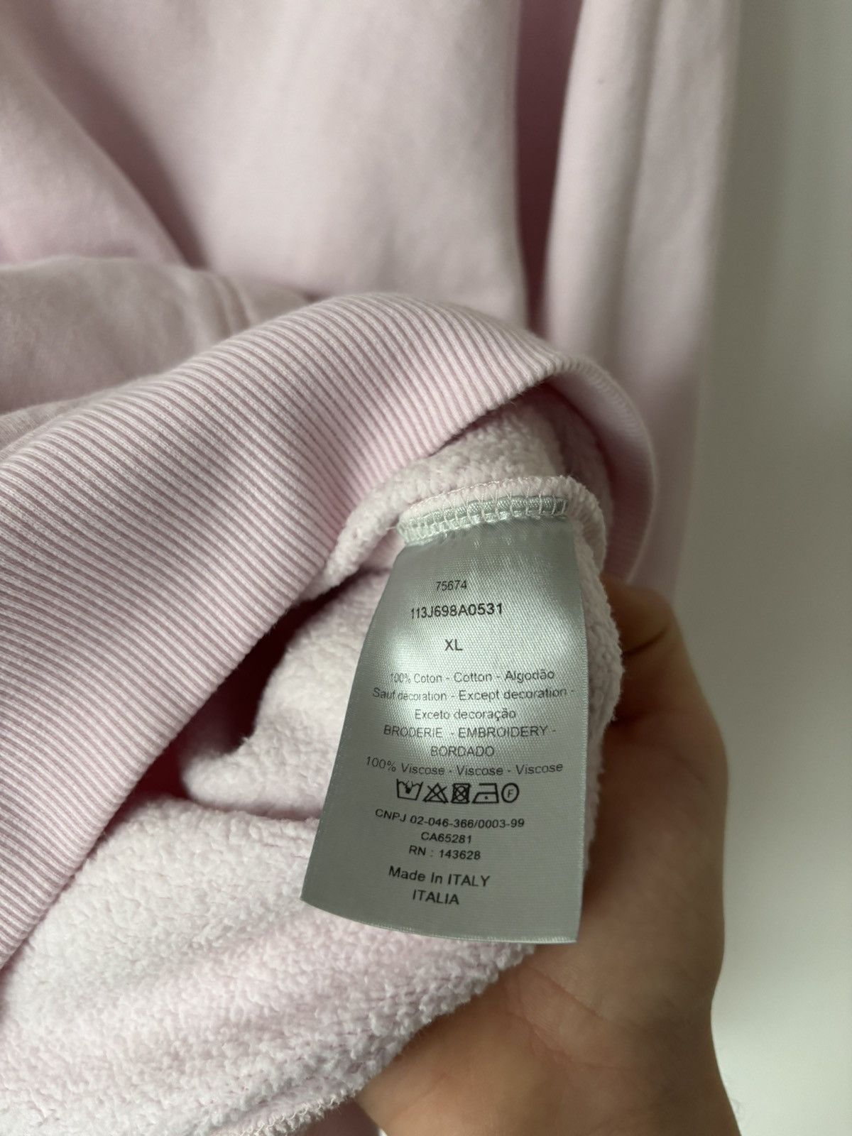 Dior christian dior pink icon hoodie Size US XL / EU 56 / 4 - 4 Thumbnail