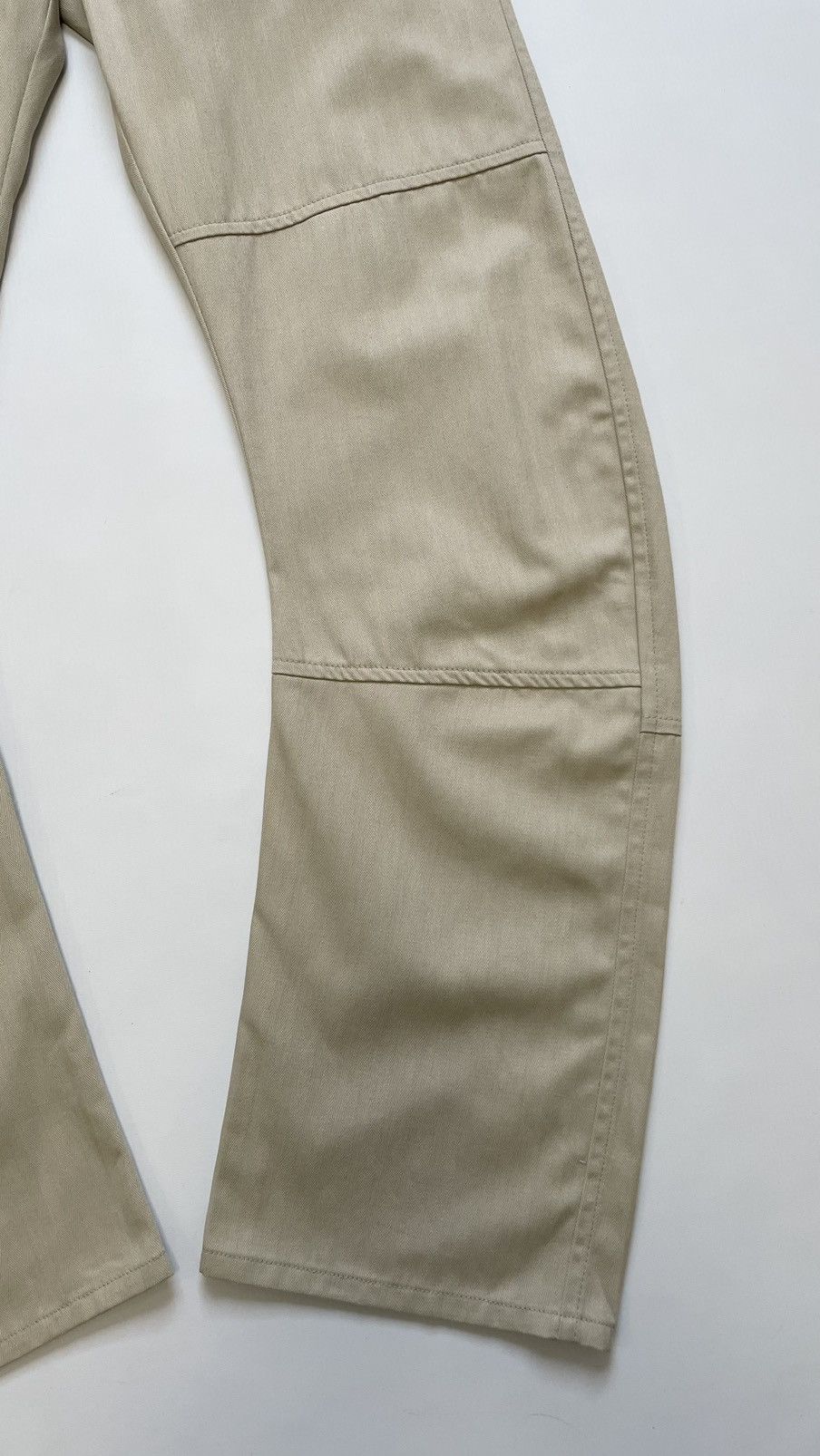 Comme des Garcons Beige ‘Curved Leg’ Utility Trousers Size US 34 / EU 50 - 12 Thumbnail