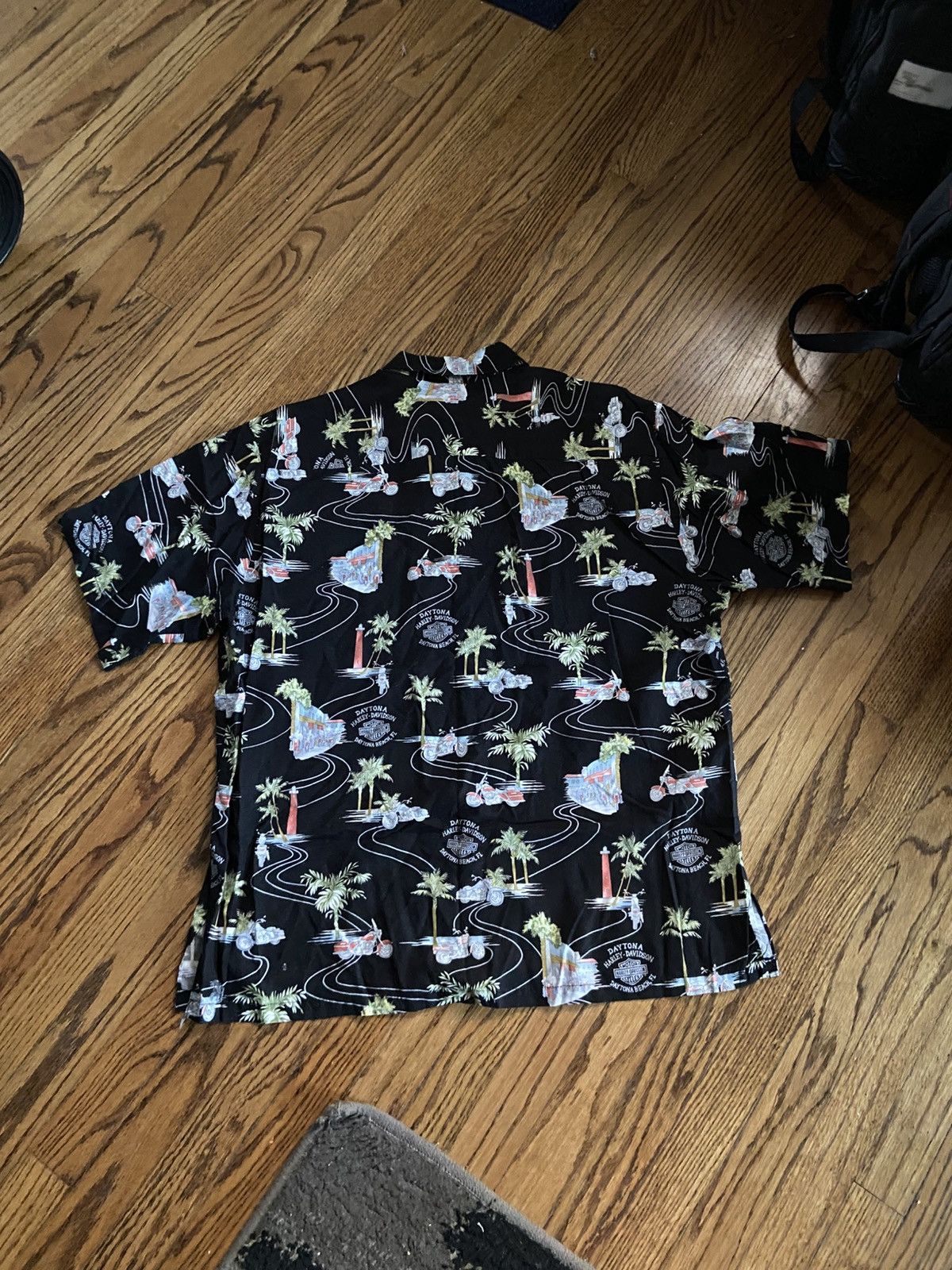 Harley Davidson Vintage Harley Davidson Hawaiian shirt Size US XL / EU 56 / 4 - 2 Thumbnail