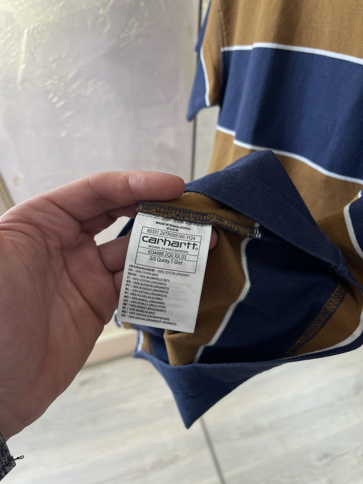 Carhartt Carhartt WIP Quinby Striped Tee Boxy Fit Organic Cotton Size US S / EU 44-46 / 1 - 7 Thumbnail