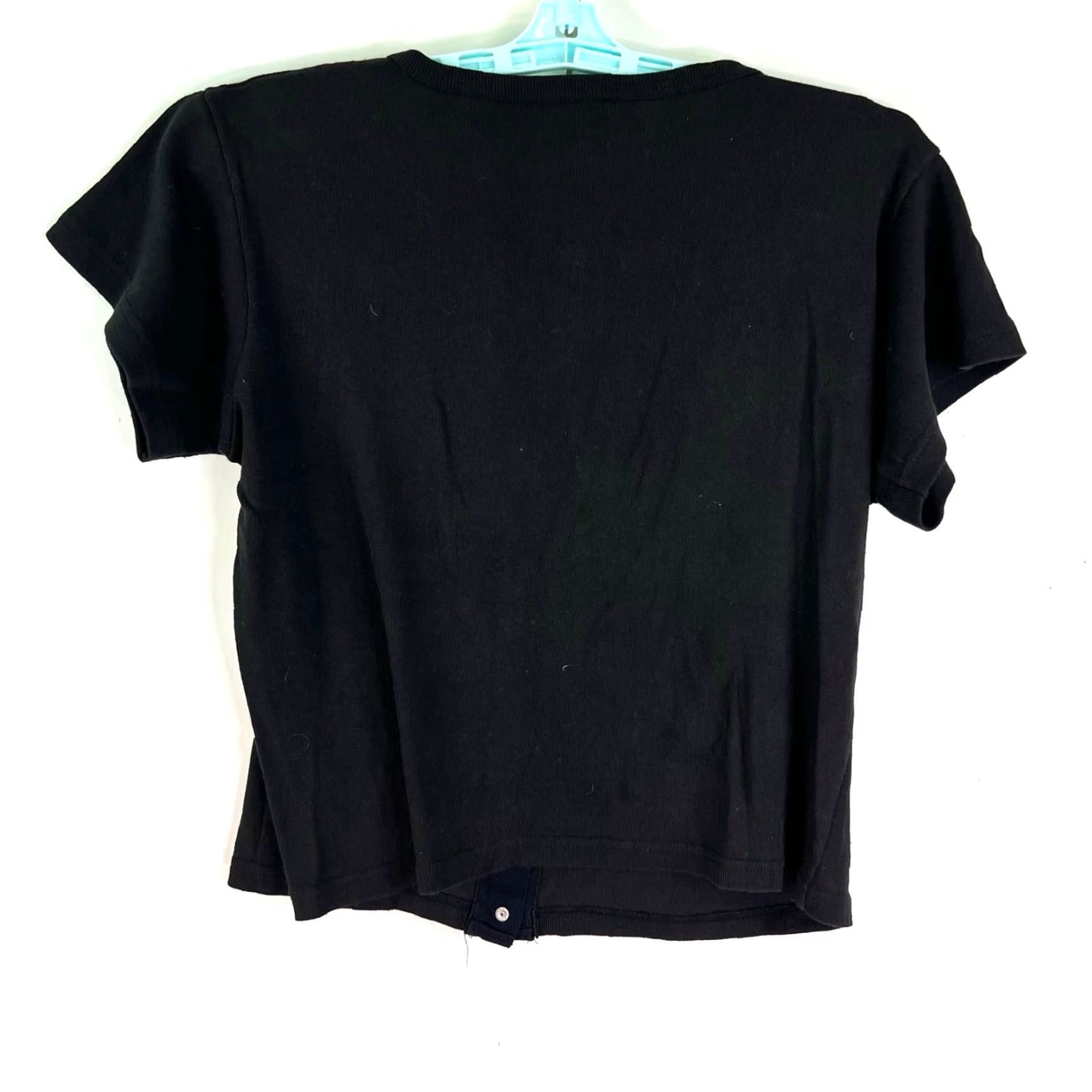 Vintage VINTAGE Wave Trade Laconia 1999 Bike Rally Top Womens L Black Knit 100% Cotton Casual Short Sleeve United States 1990s Womens Size L / US 10 / IT 46 - 5 Thumbnail