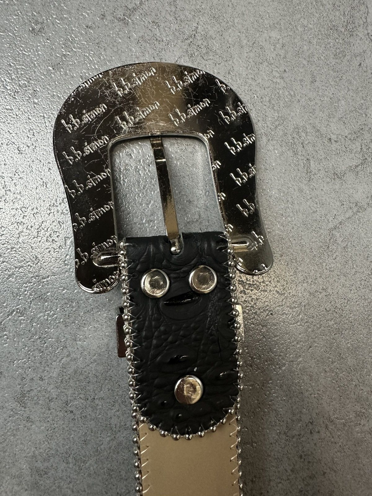 B.B. Simon BB Simon Swarovski Cross Belt Size 32 - 7 Thumbnail