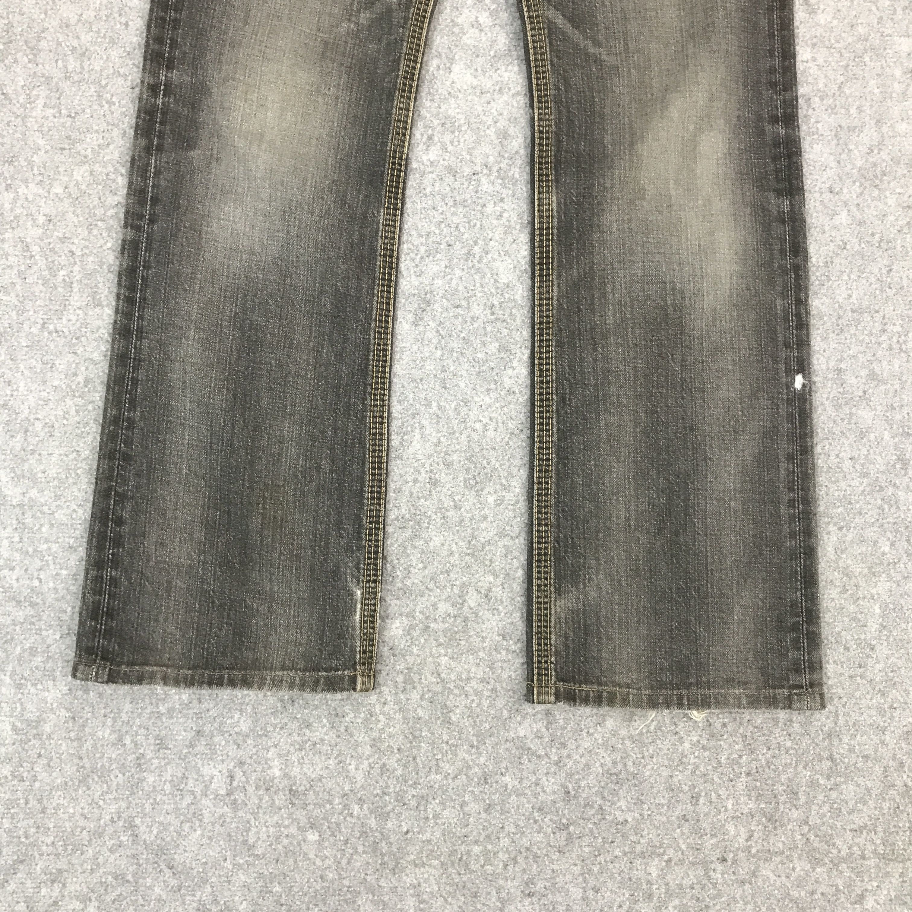 Japanese Brand EDWIN DISTRESSED BLACK DENIM PANTS Size US 28 / EU 44 - 4 Thumbnail