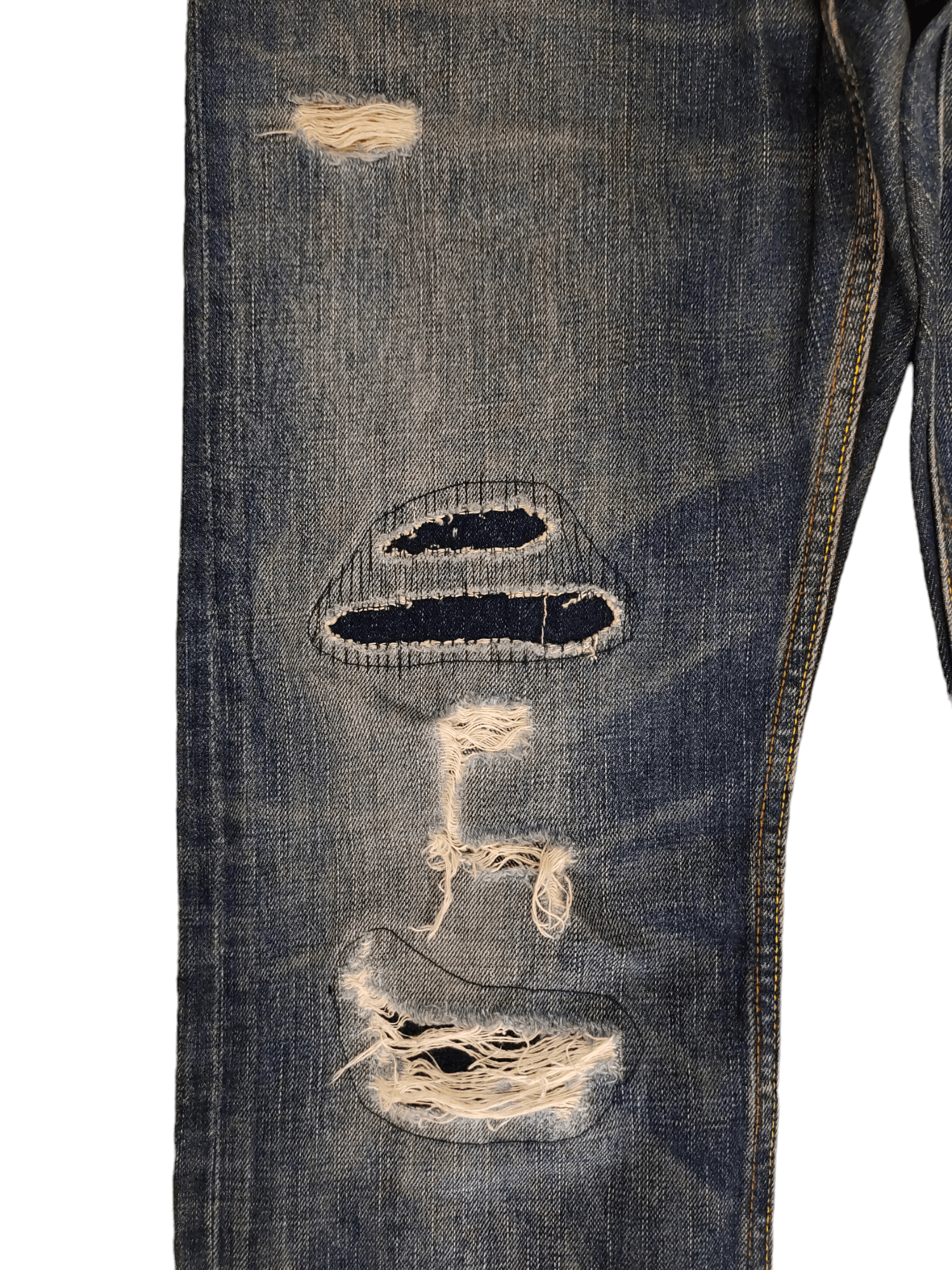 Kapital Vintage Y2k Takeo Kikuchi Repaired Jeans Undercover Style Size US 32 / EU 48 - 8 Thumbnail