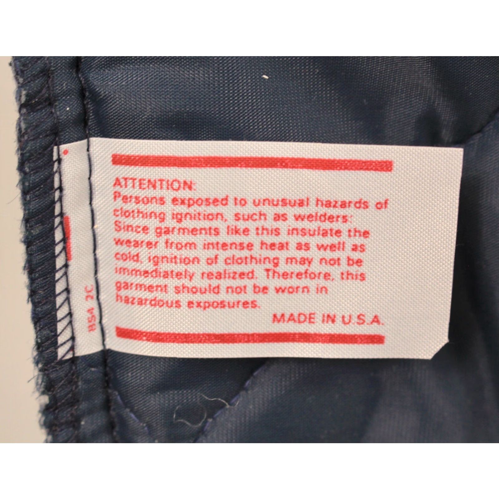 Vintage VINTAGE Big Smith Jacket Mens 70s Quilted Puffer Wool? Nylon Blue XL 70s Quilt Jacket Mens Size US XL / EU 56 / 4 - 6 Thumbnail