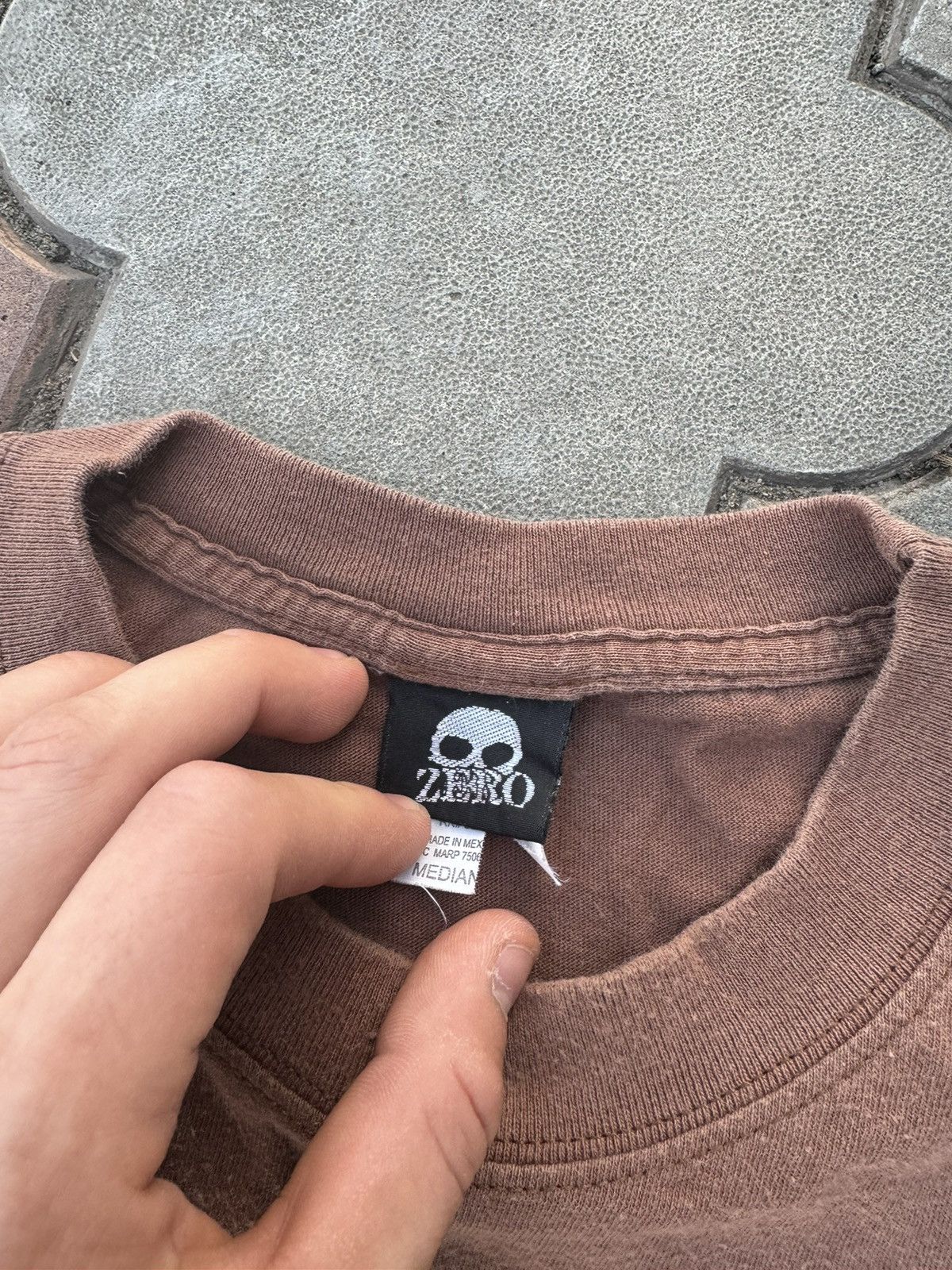 Hook-Ups × Powell Peralta × Vintage Vintage Zero Skateboard Brown Tee Shirt Rare Skate Size US M / EU 48-50 / 2 - 4 Thumbnail