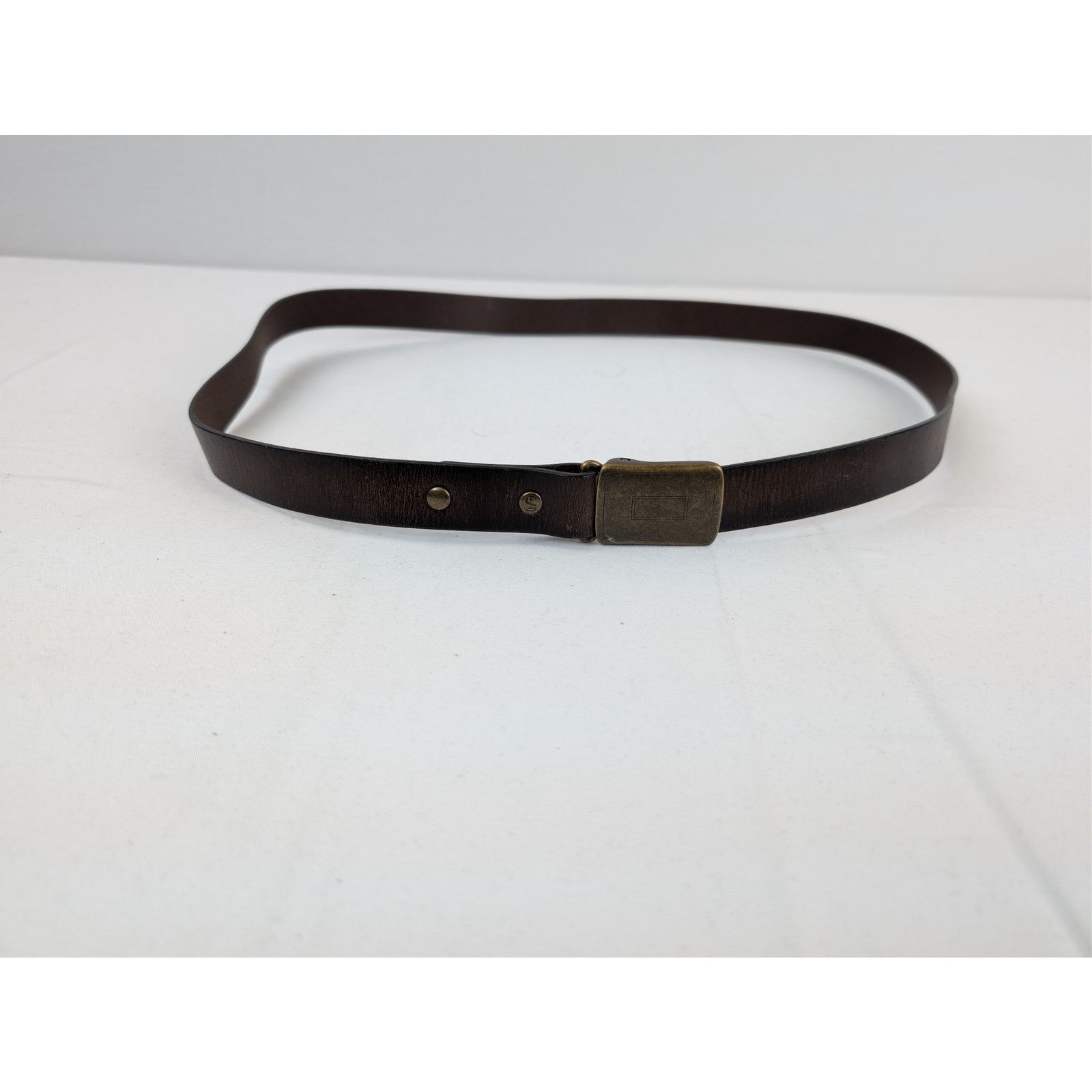 Todd Snyder o1rshd1 CC20 Size: 34 / Vintage Leather Belt in Dark Brown Size 34 - 1 Thumbnail