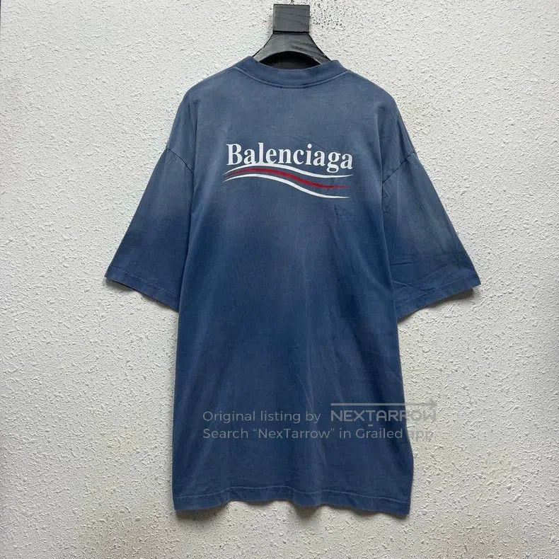 Balenciaga Balenciaga Haze Blue Gradient Coca-Cola Print Short Sleeve Size US S / EU 44-46 / 1 - 2 Thumbnail
