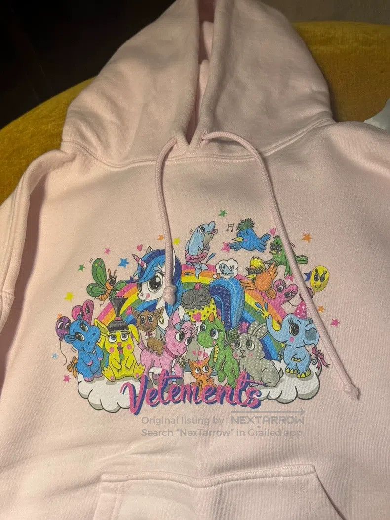 Vetements Vetements Pink My Little Pony Unicorn Hoodie Size US XS / EU 42 / 0 - 2 Thumbnail