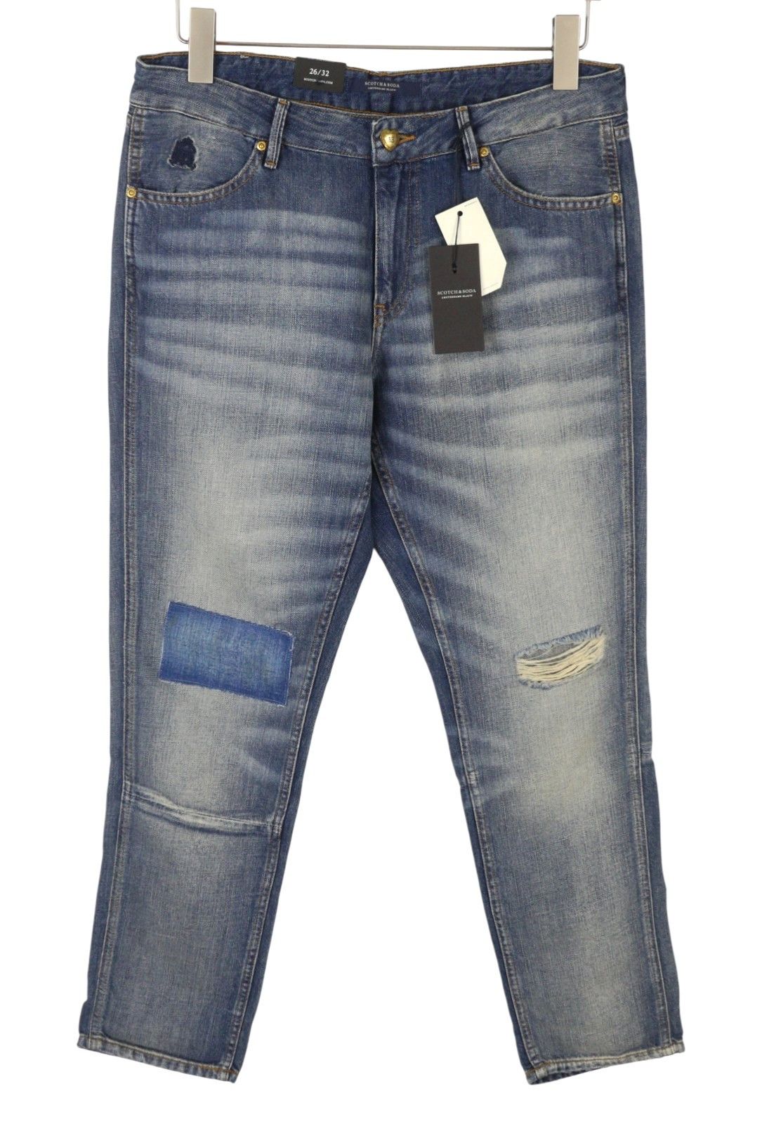 Scotch & Soda BANDIT W26/L32 Blue Faded Cropped Slim Jeans 89097 Size 26" / US 2 / IT 38 - 1 Thumbnail