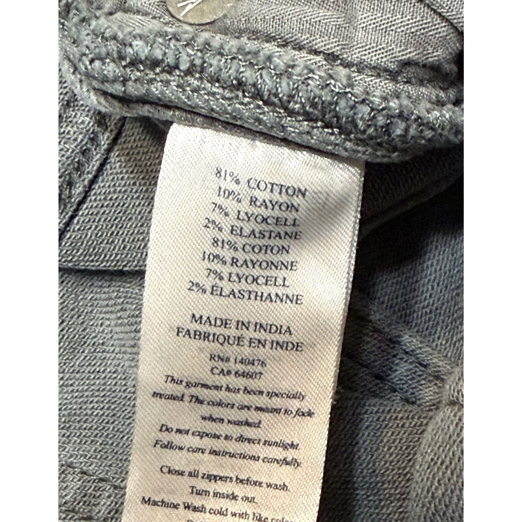 Faherty Faherty Mens Stretch Terry 5-Pocket Pants Slate Grey Cotton Blend Size 36 Size US 36 / EU 52 - 5 Thumbnail