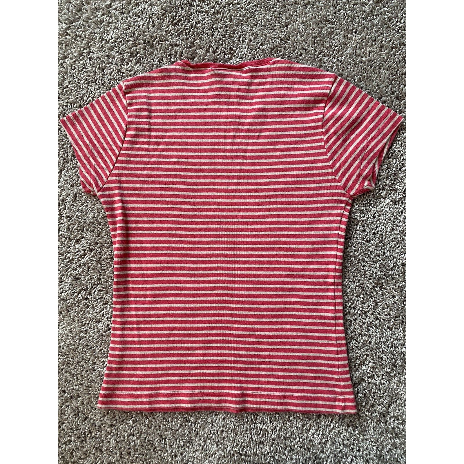Lacoste Lacoste stripe knit crewneck wm shortsleeve top Size XS / US 0-2 / IT 36-38 - 4 Thumbnail