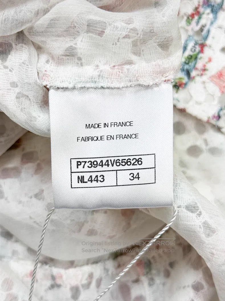 Chanel Chanel Floral lace mid-sleeve dress Size XXS / US 00 / IT 34 - 6 Thumbnail