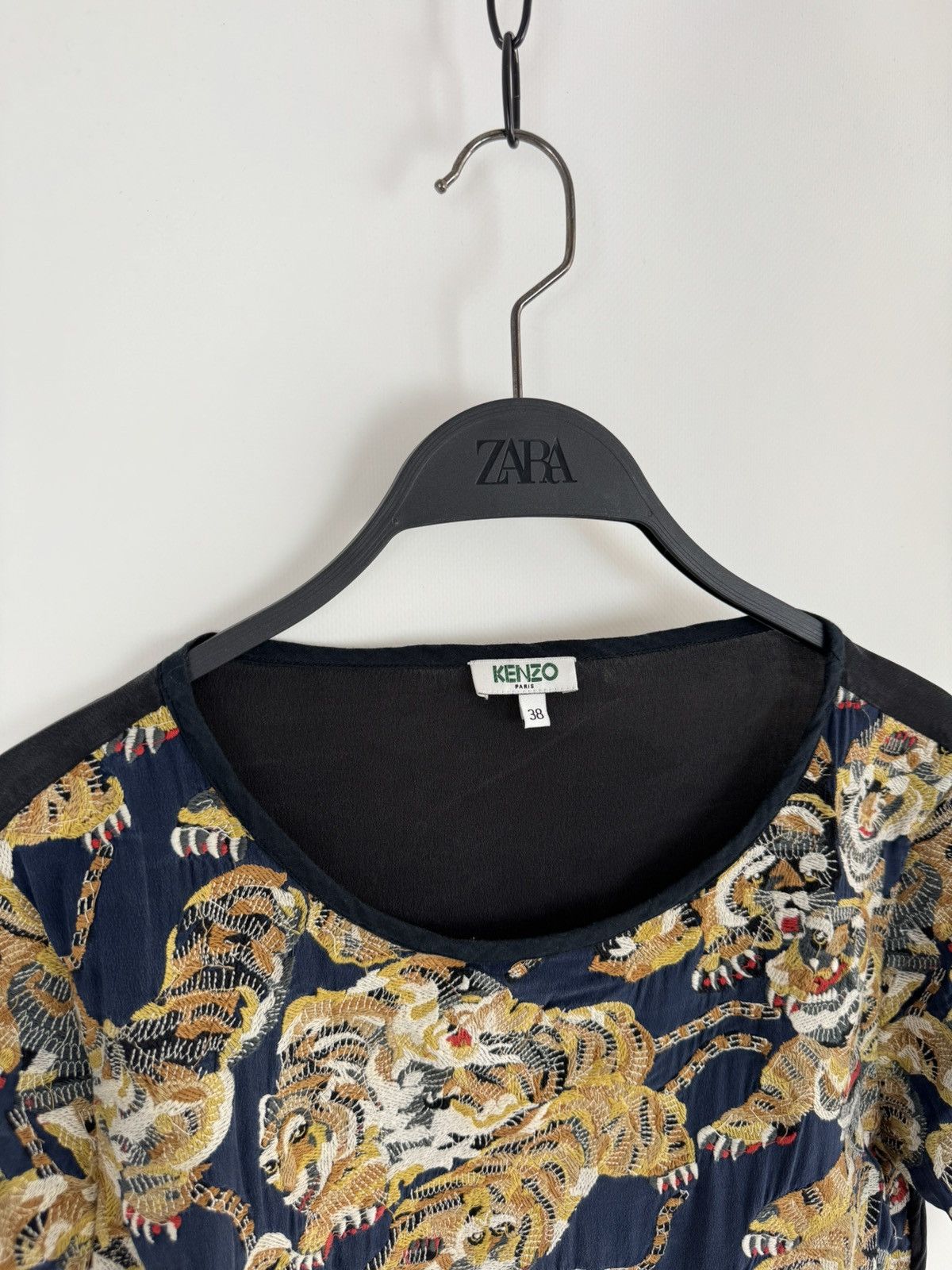 Kenzo Kenzo Paris Embroidery Tiger Multi Logo T-Shirt Size S / US 4 / IT 40 - 5 Thumbnail