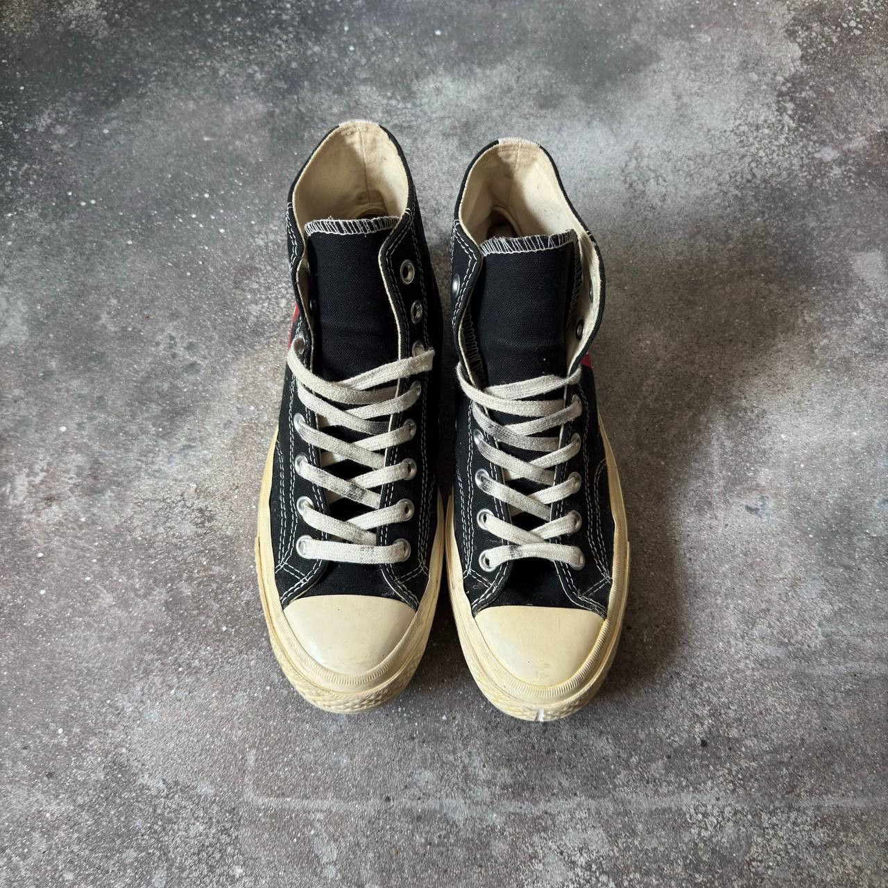 Comme des Garcons × Comme des Garcons PLAY × Converse Comme des Garcons x Converse All Stars Vintage Sneakers Size US 9.5 / IT 39.5 - 9 Thumbnail