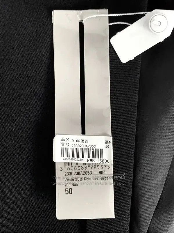 Dior Dior Men's Wool Jacket in Black and Gray . Size US L / EU 52-54 / 3 - 5 Thumbnail