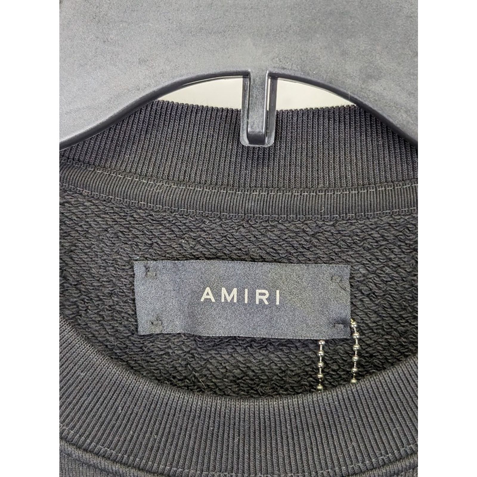 Amiri o1rshd1 Core Logo Crewneck Sweatshirt in Black/Red Size US XL / EU 56 / 4 - 4 Thumbnail