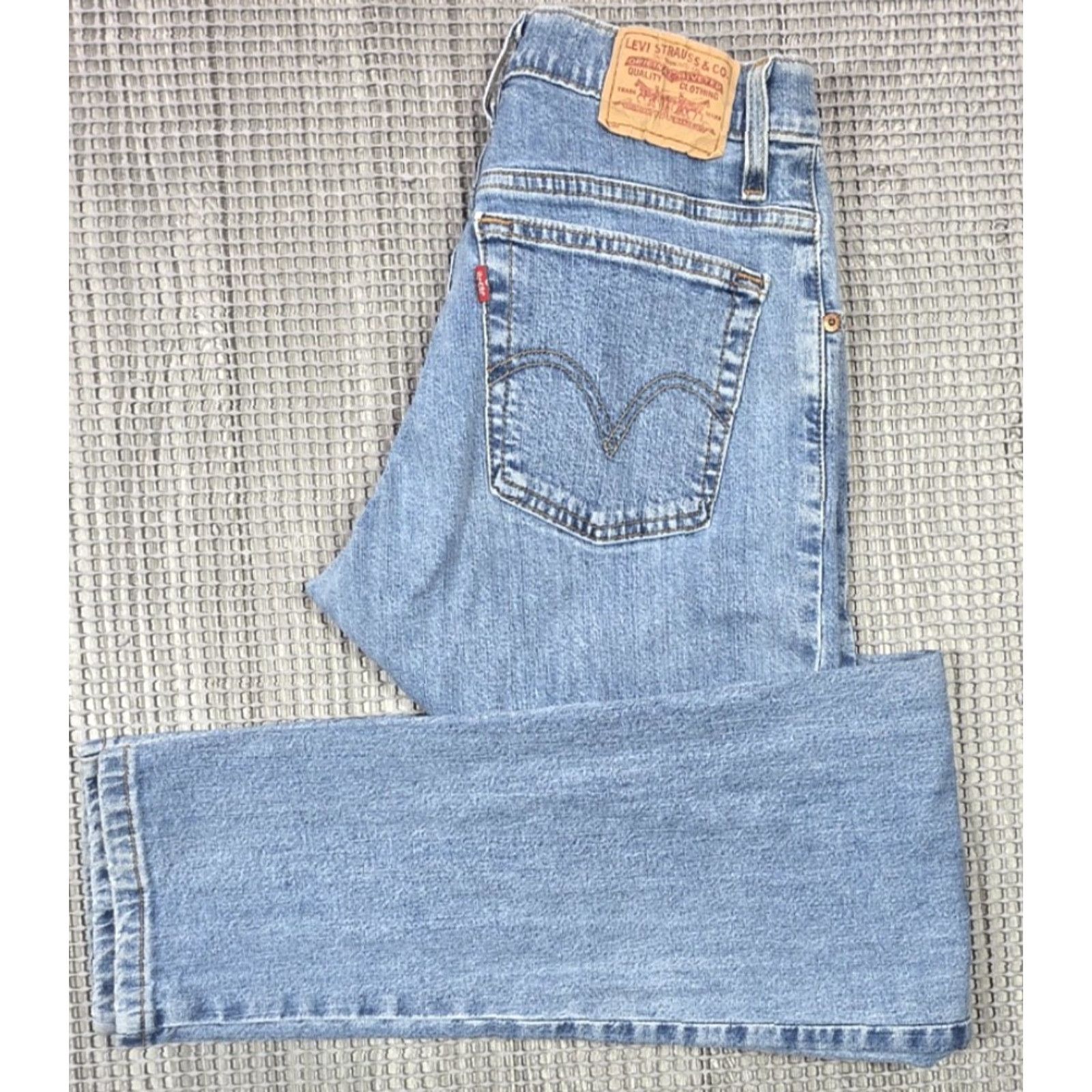 Levi's VINTAGE Levi's Jeans Women 8 Long Blue Relaxed Fit Tapered Leg 550 Y2K 28x32 Stretch Size 30" / US 8 / IT 44 - 3 Thumbnail