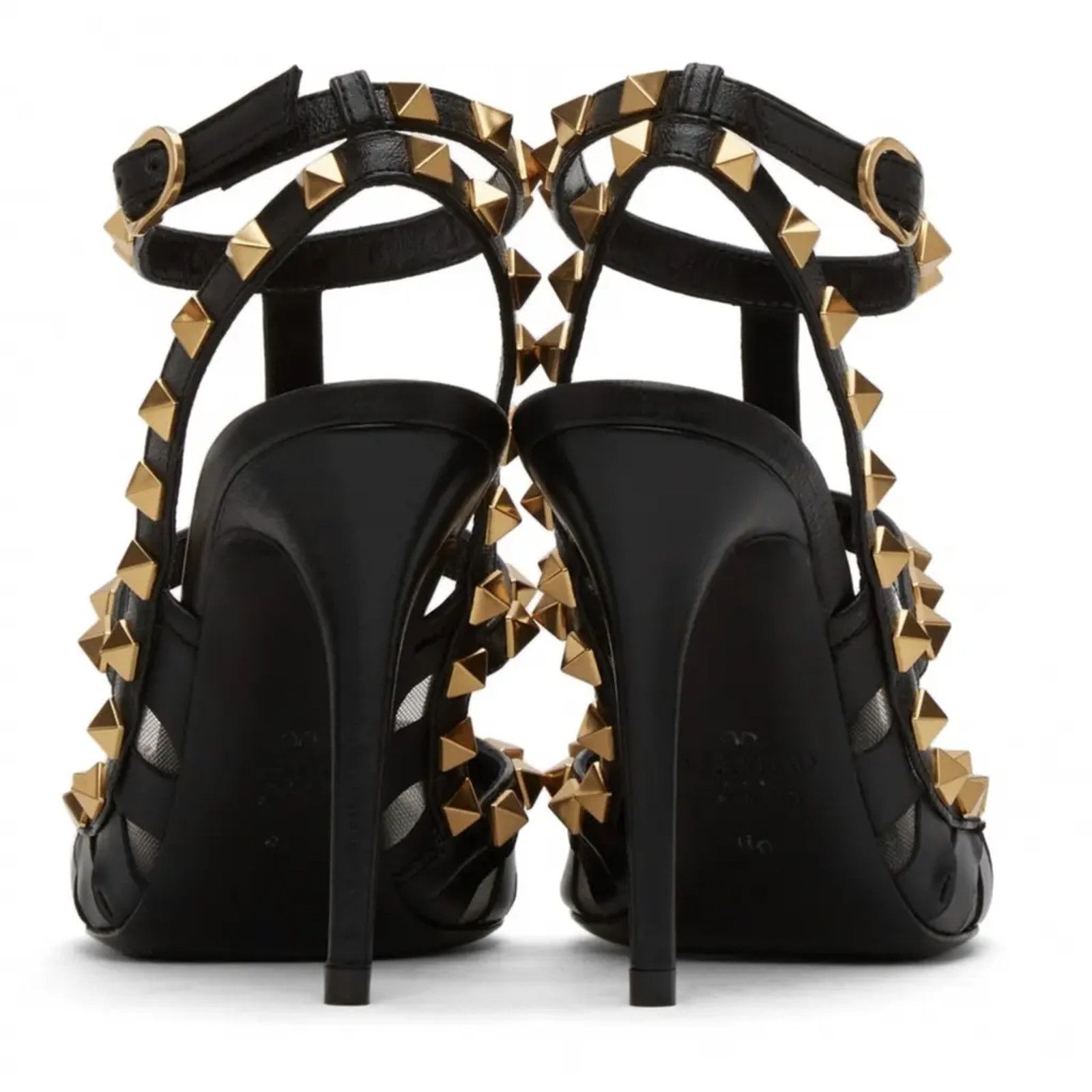 Valentino Rockstud Wave Embroidery Ankle Strap Classic Heel Pump 38.5 Size US 8.5 / IT 38.5 - 10 Thumbnail