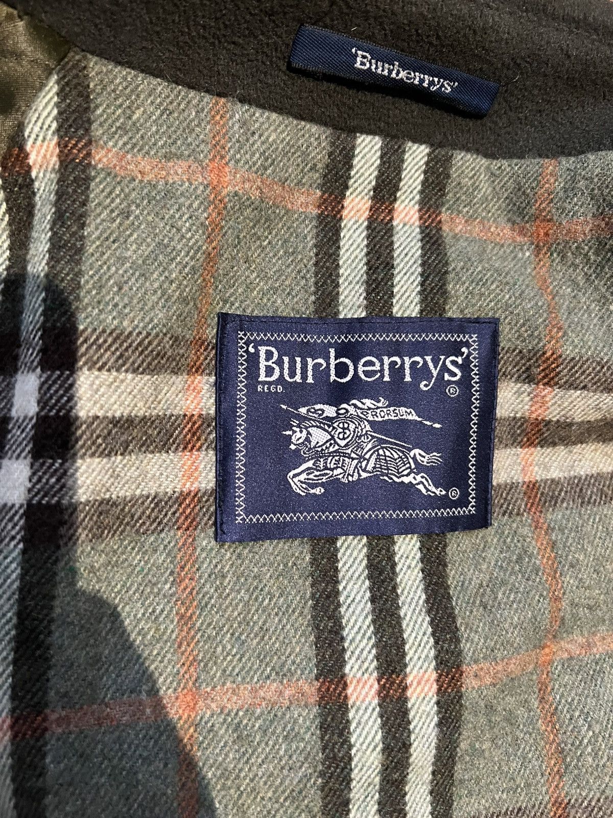Burberry Vintage Burberrys' Wool Car Coat - Size L (Pre-2000s) Size US L / EU 52-54 / 3 - 6 Thumbnail