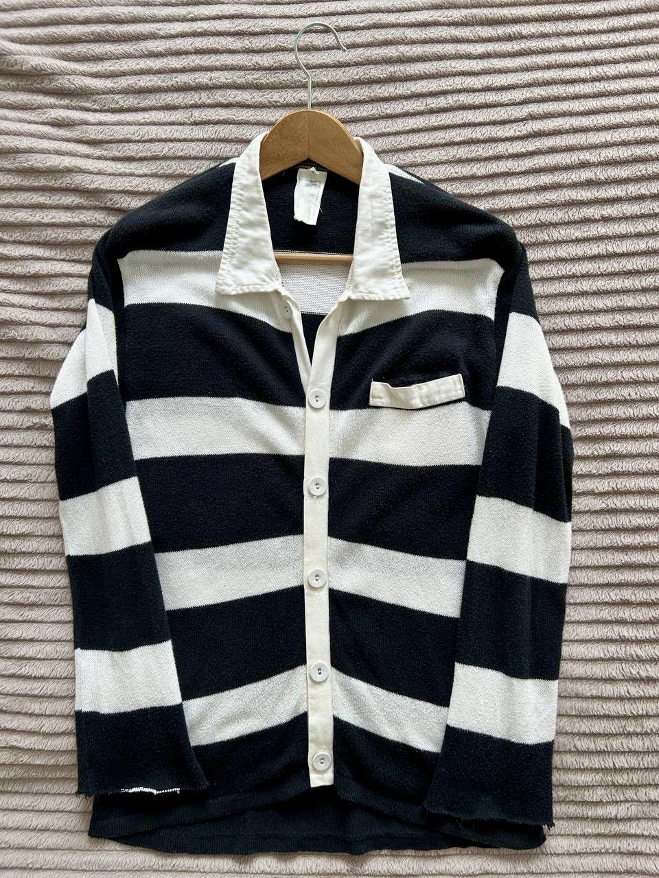 Paul Harnden Shoemakers Rare Paul Harnden Shoemakers Handmade Striped Pocket Jumper Size US S / EU 44-46 / 1 - 4 Thumbnail