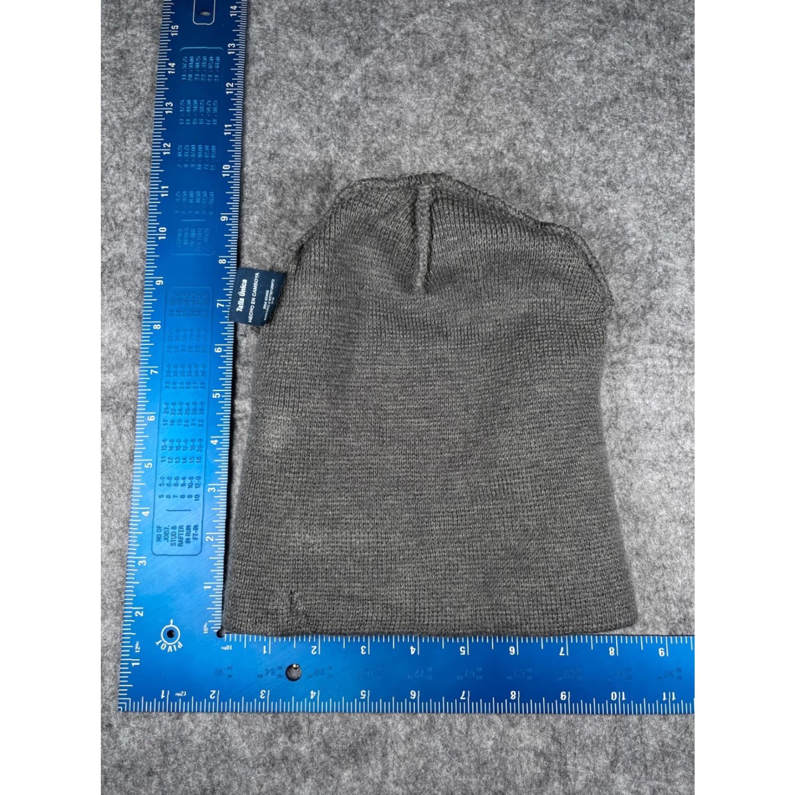 George George Beanie Toque Adult One Size Gray Knit Acrylic Hat Beanie Outdoor Ski Winter Mens Womens Unisex Adults Size ONE SIZE - 5 Thumbnail