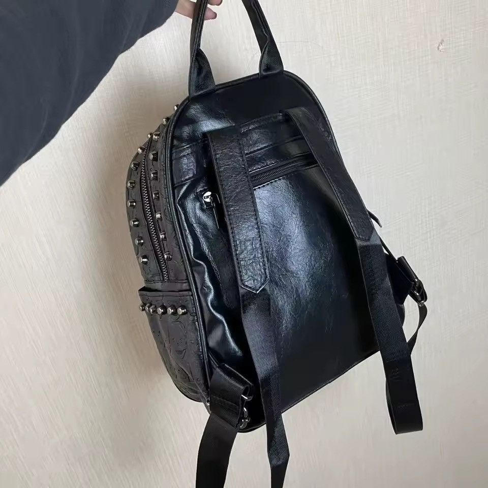 Other Gothic Punk Backpack Cross Skeleton School Skull Bag Size ONE SIZE - 5 Thumbnail